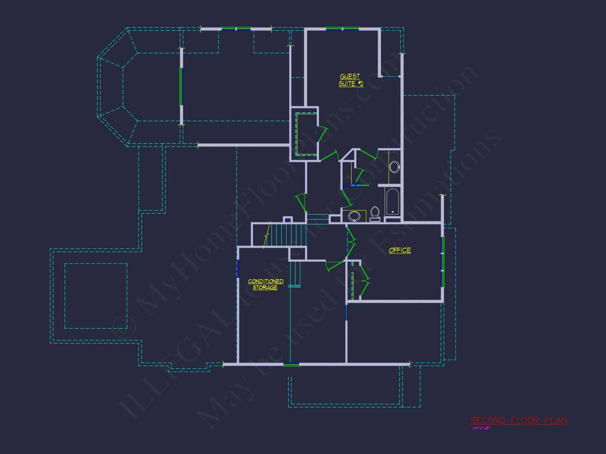 Craftsman house Plan with 2 Floors, CAD Blueprints, and Modern Features
