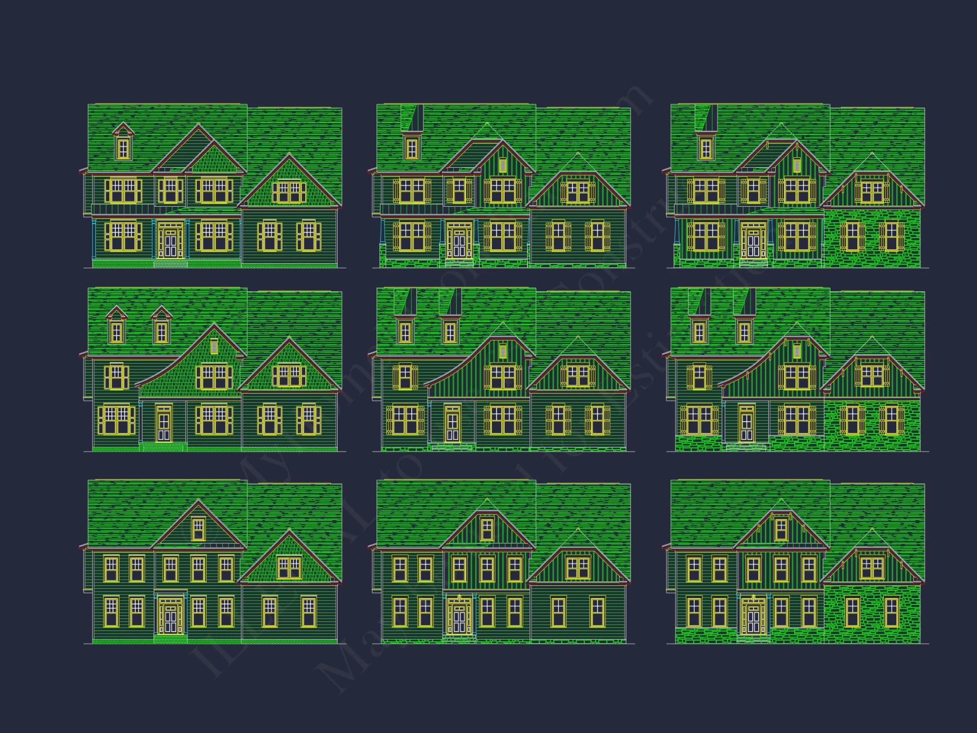 Versatile house Plans with CAD, Architecture, and Floor Designs