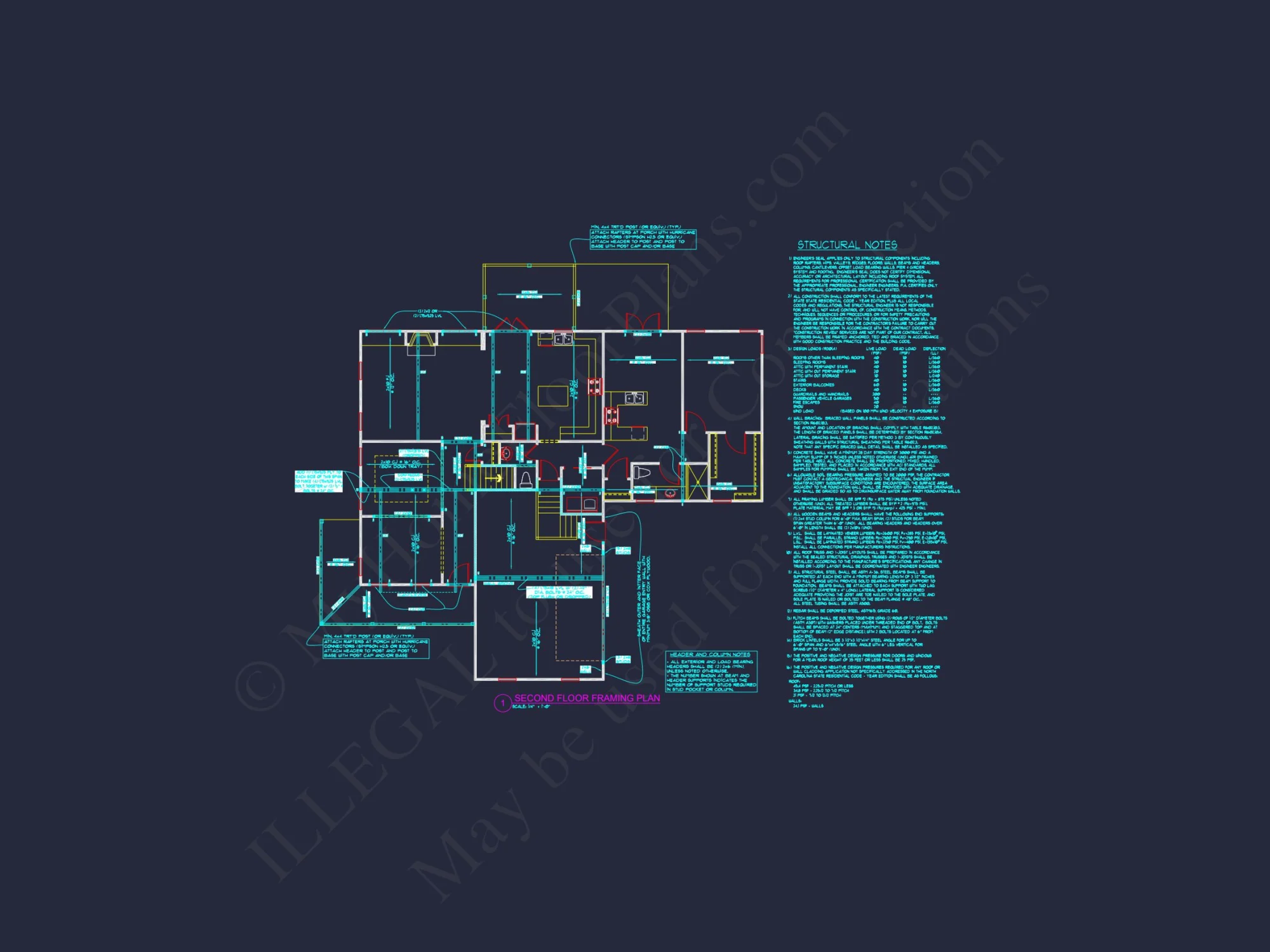 Modern Craftsman house Floor Plan: Detailed CAD & Blueprint Designs
