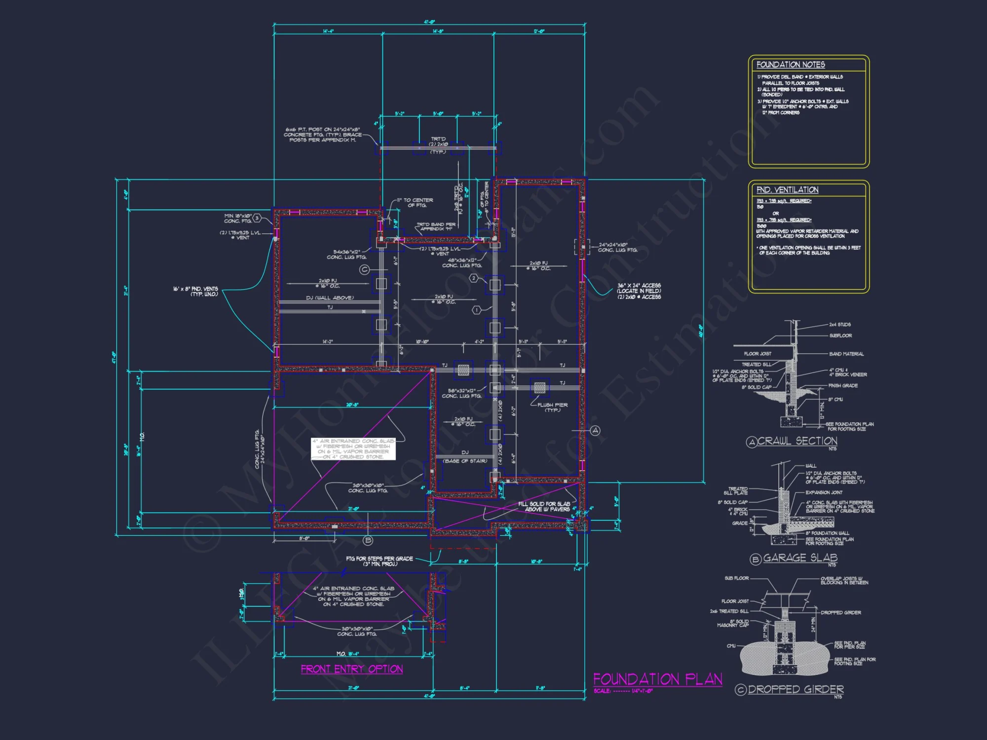 3-Story Blueprint & CAD Plans