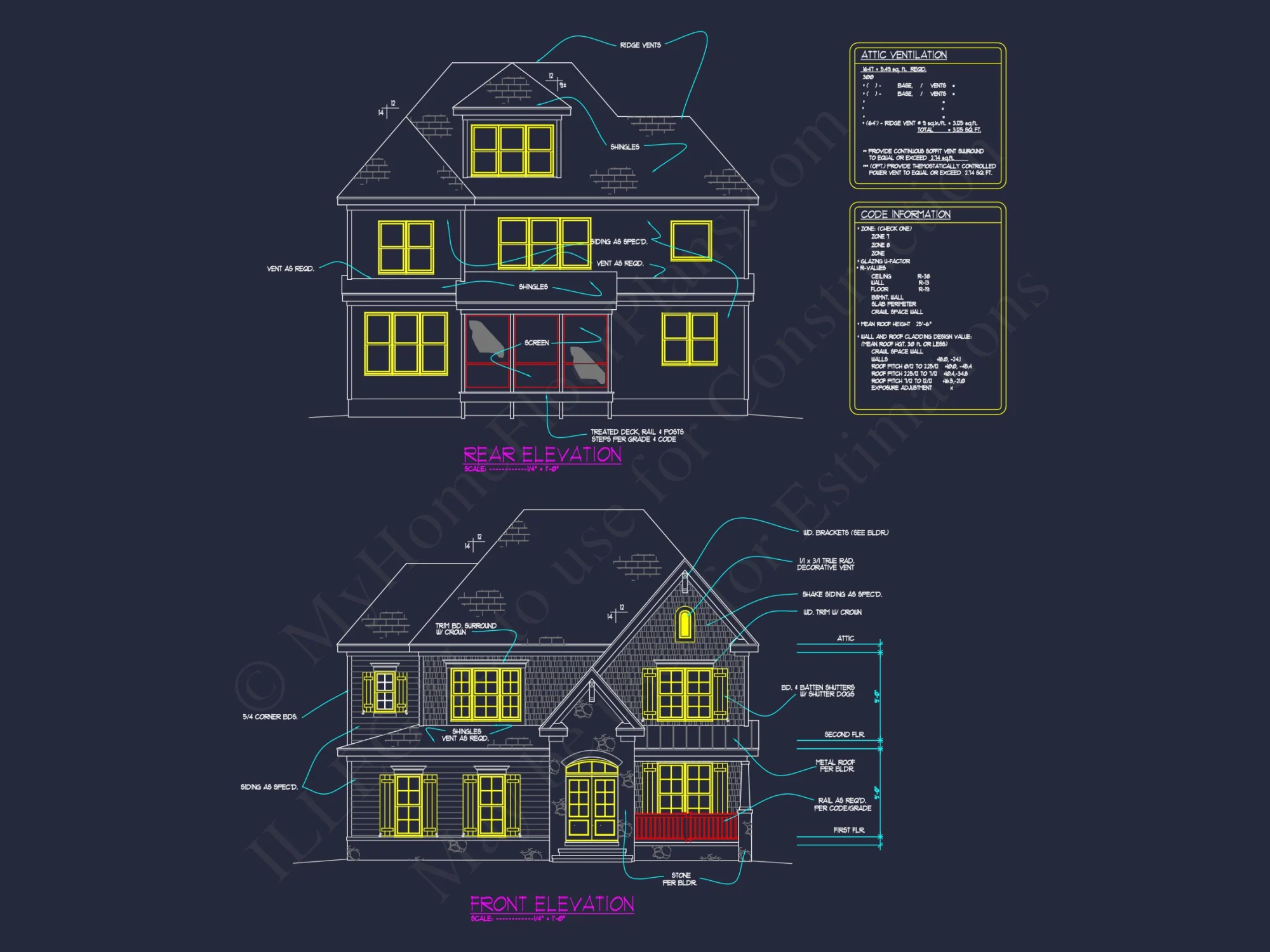 3-Story Blueprint & CAD Plans