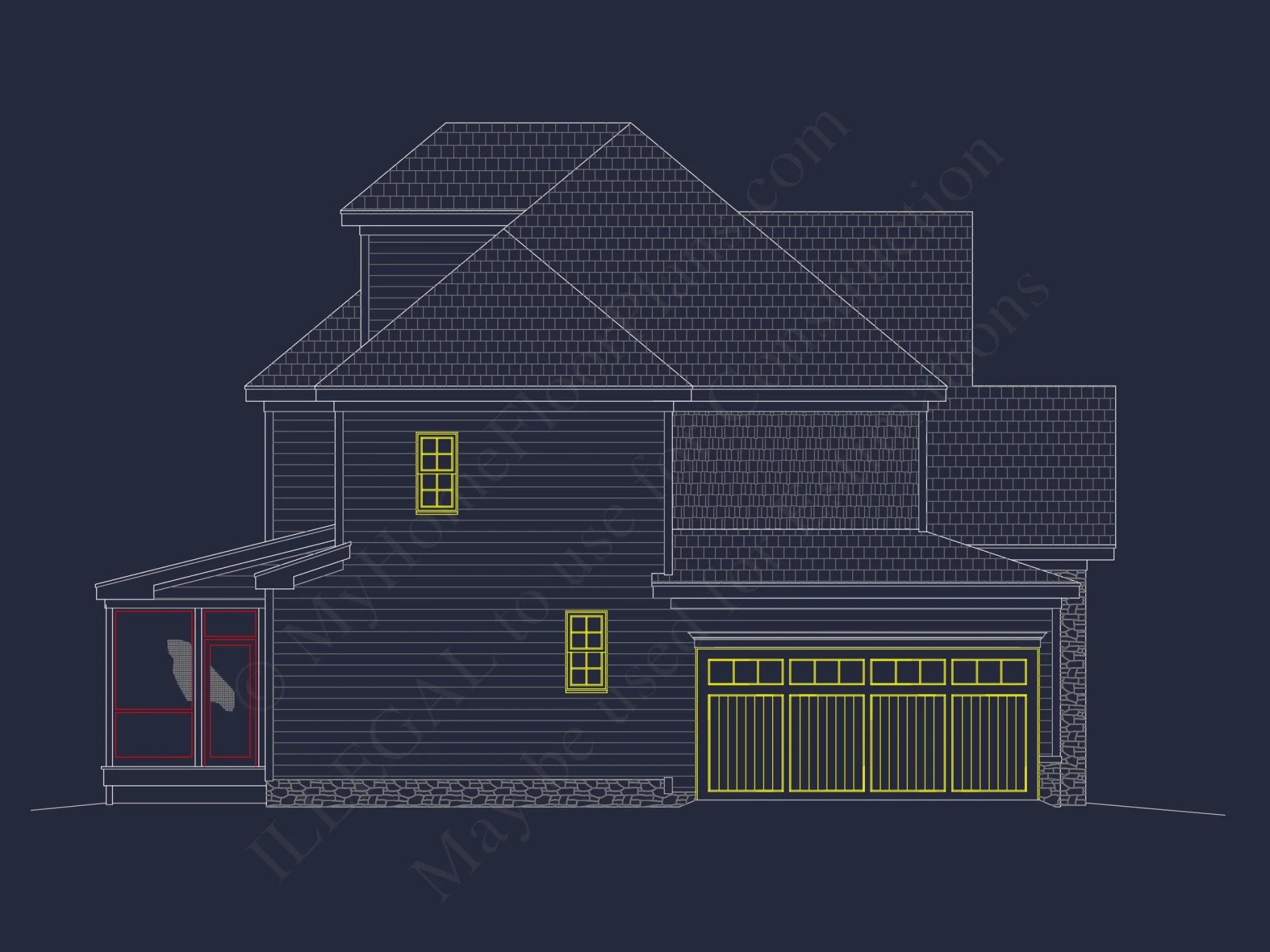 3-Story Blueprint & CAD Plans