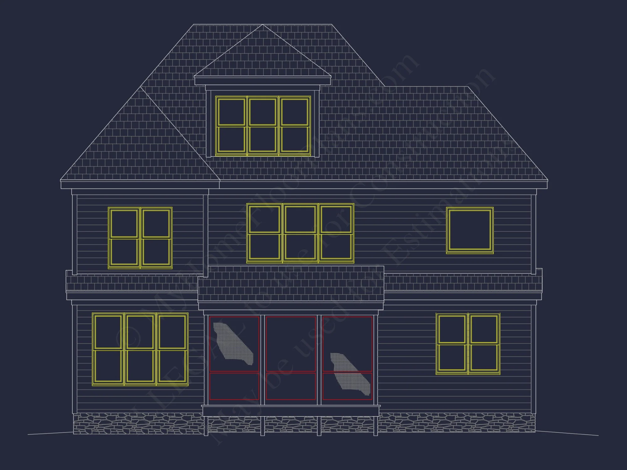 3-Story Blueprint & CAD Plans