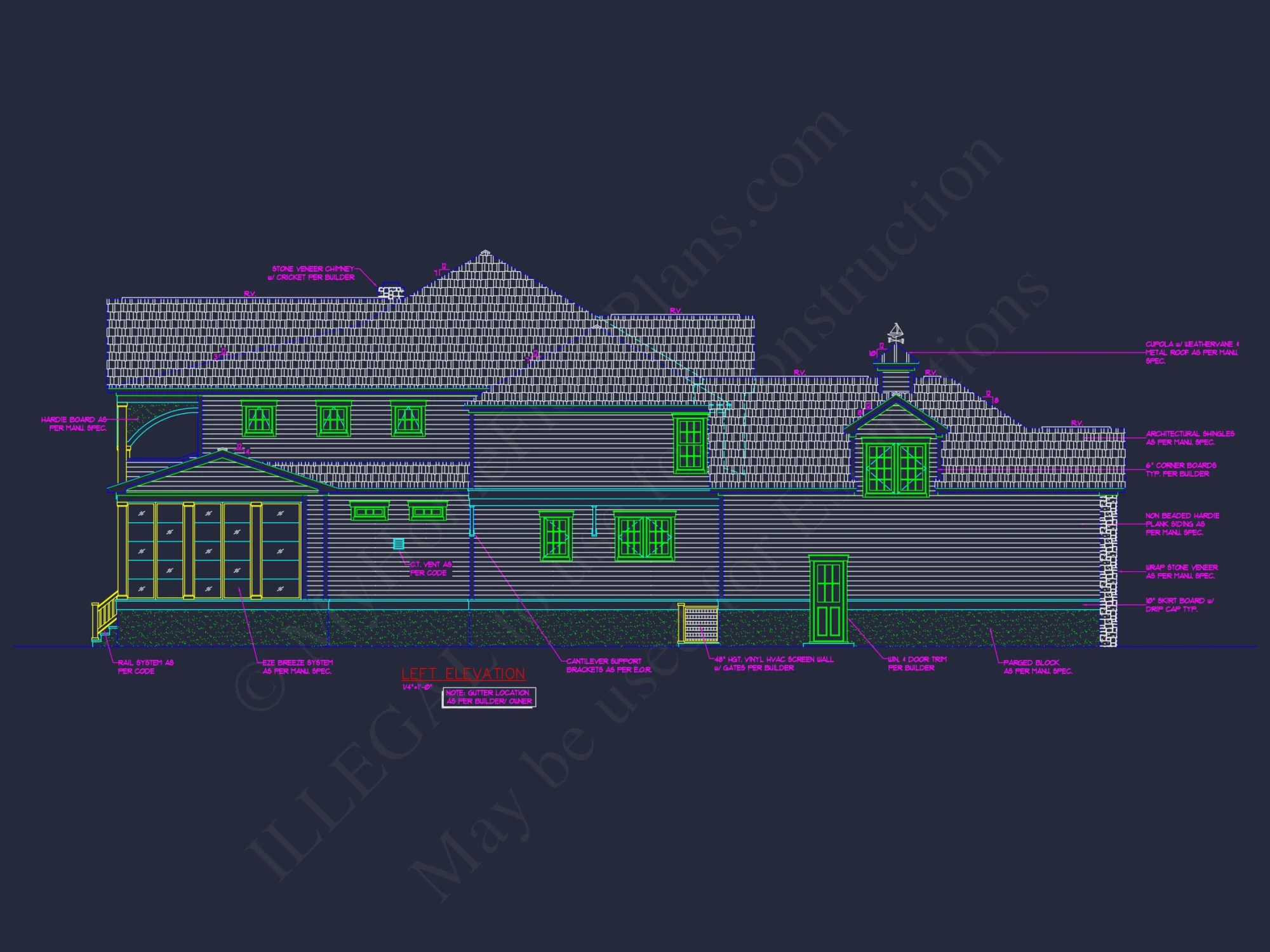 Luxury house Plan with CAD Blueprints and Detailed Designs