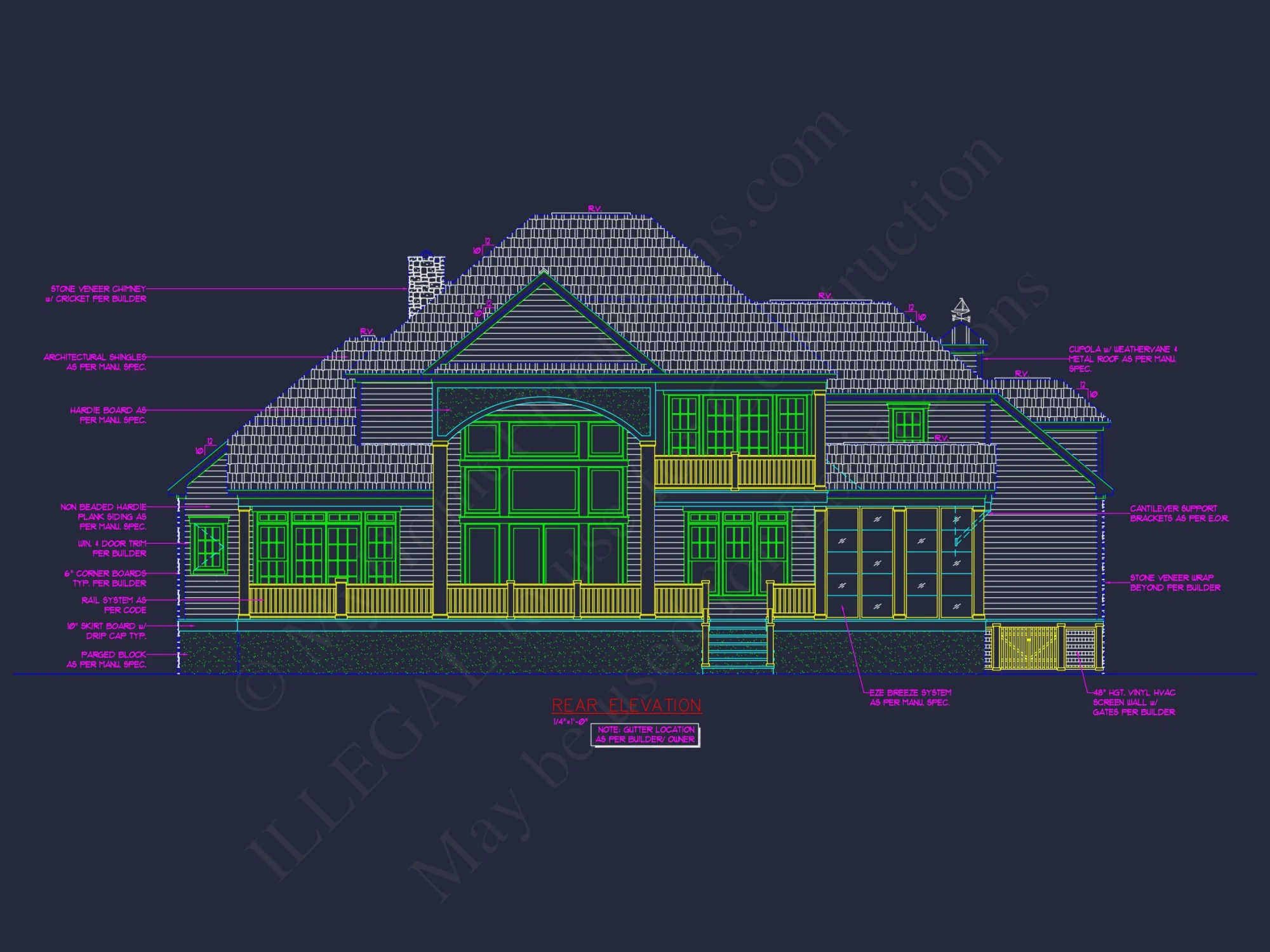 Luxury house Plan with CAD Blueprints and Detailed Designs