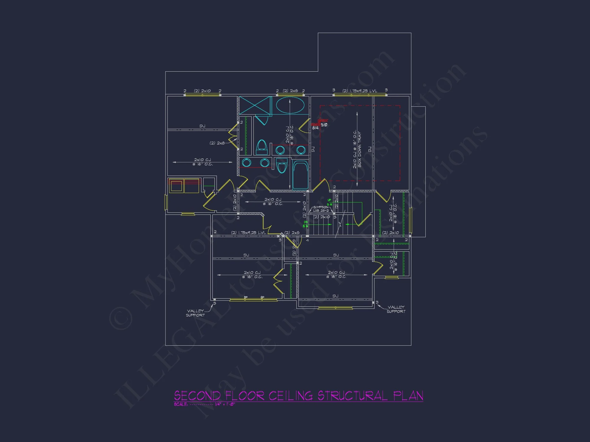 Charming house CAD Blueprint
