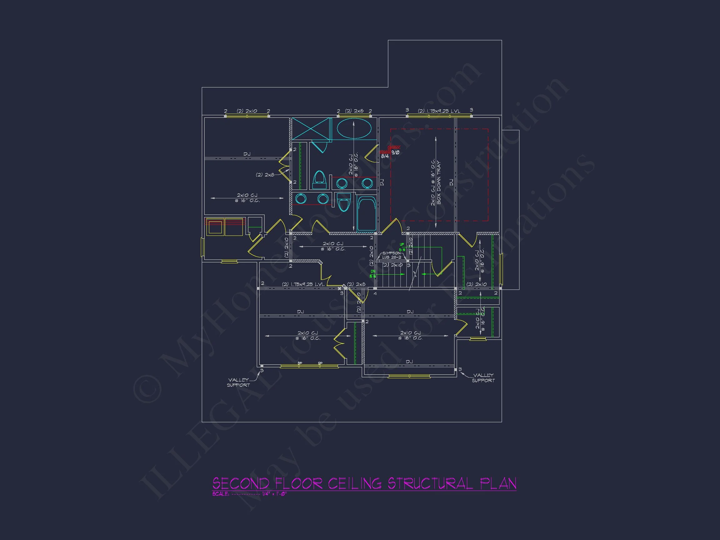 Charming house CAD Blueprint