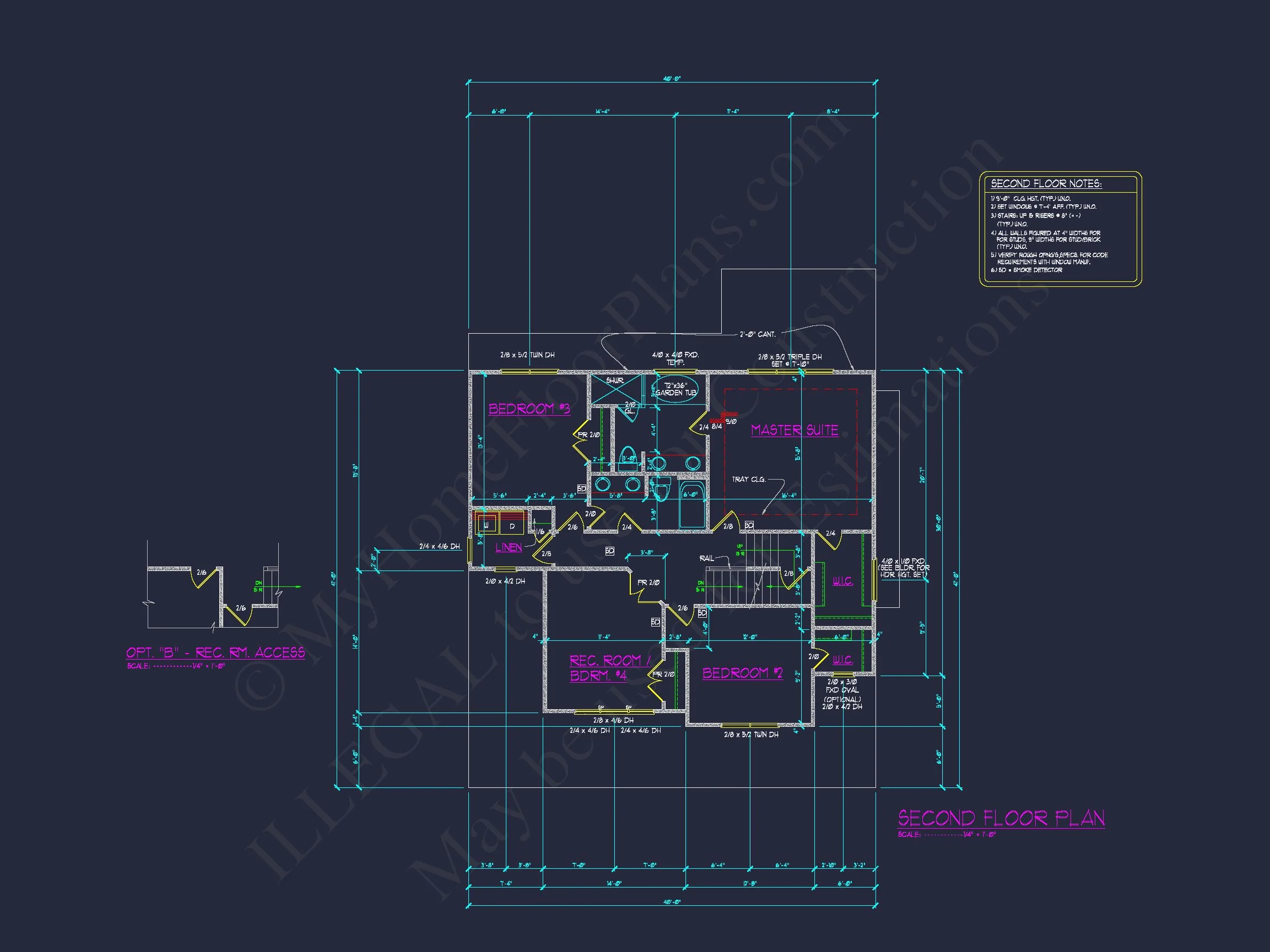 2.5-Floor Craftsman Plan