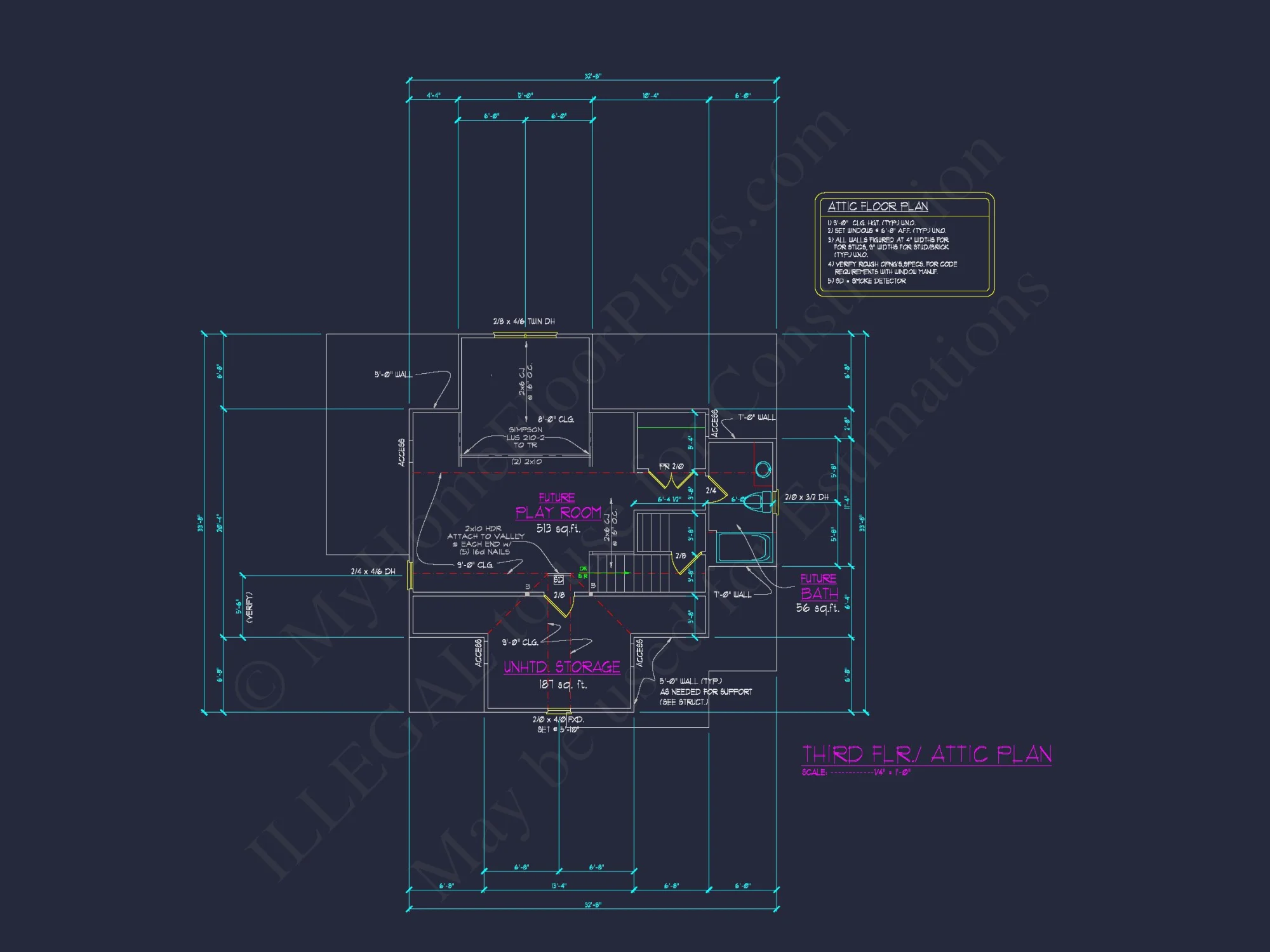 Charming house CAD Blueprint