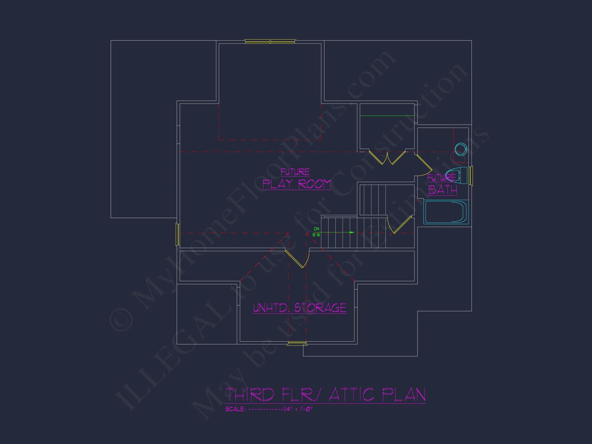 Charming house CAD Blueprint