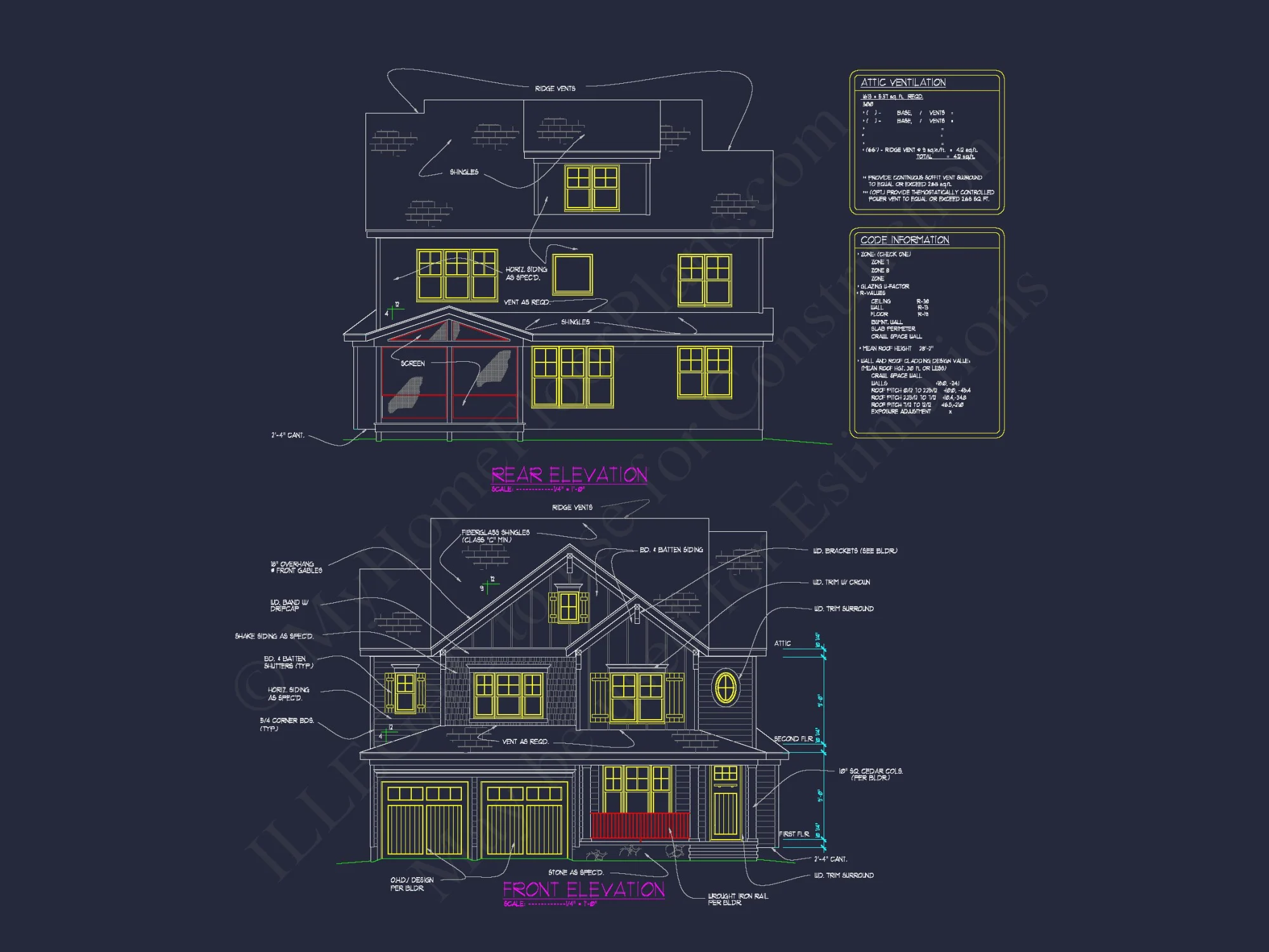 2.5-Floor Craftsman Plan