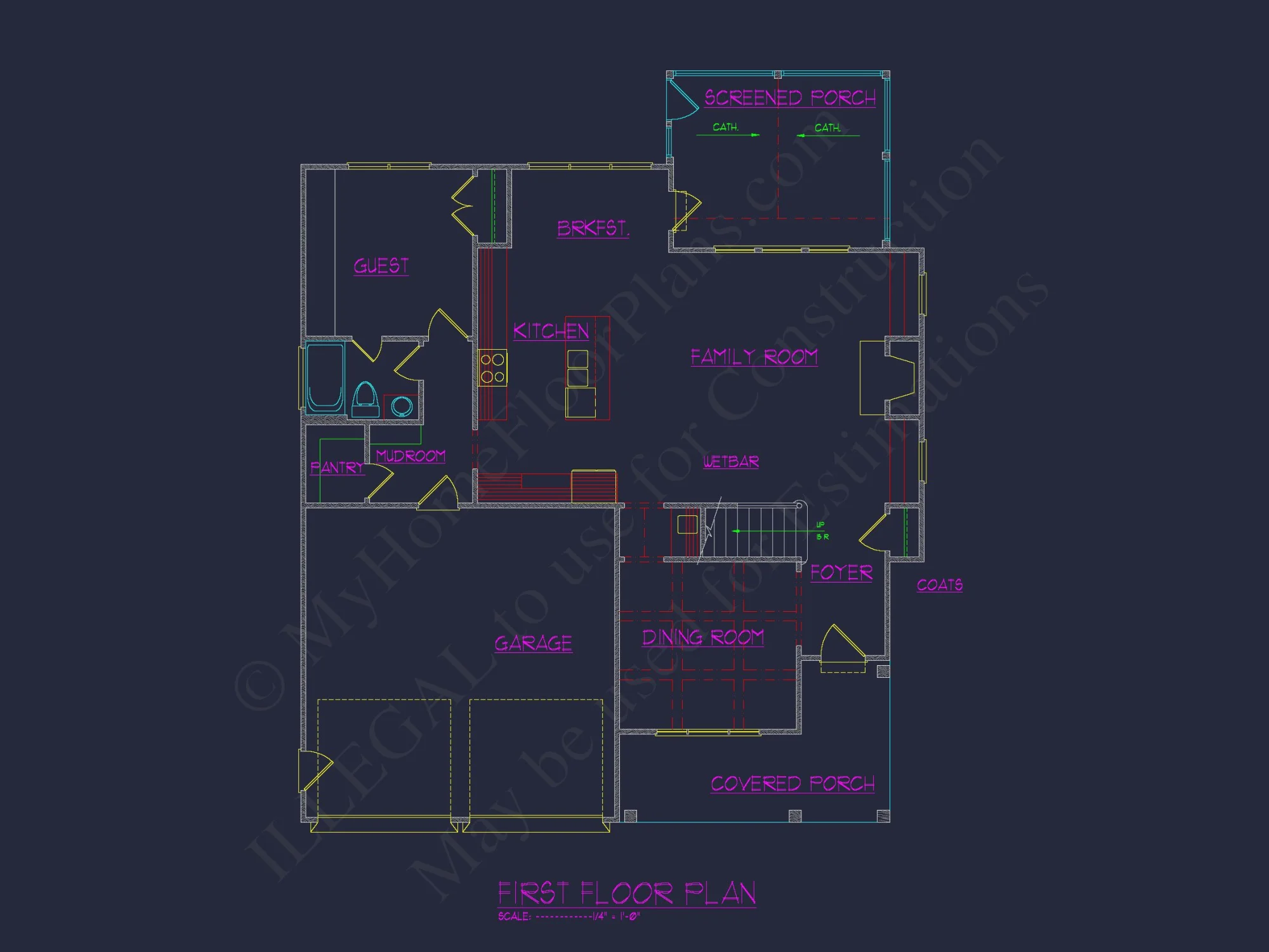 Charming house CAD Blueprint