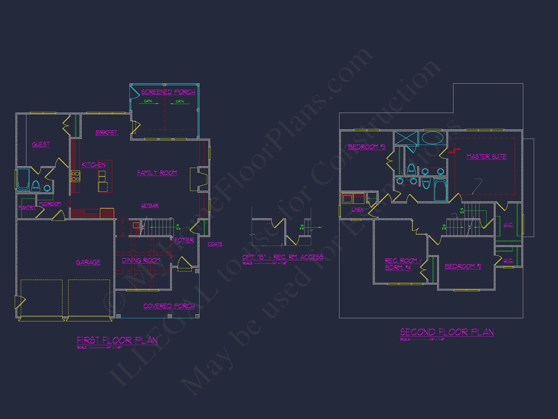2.5-Floor Craftsman Plan