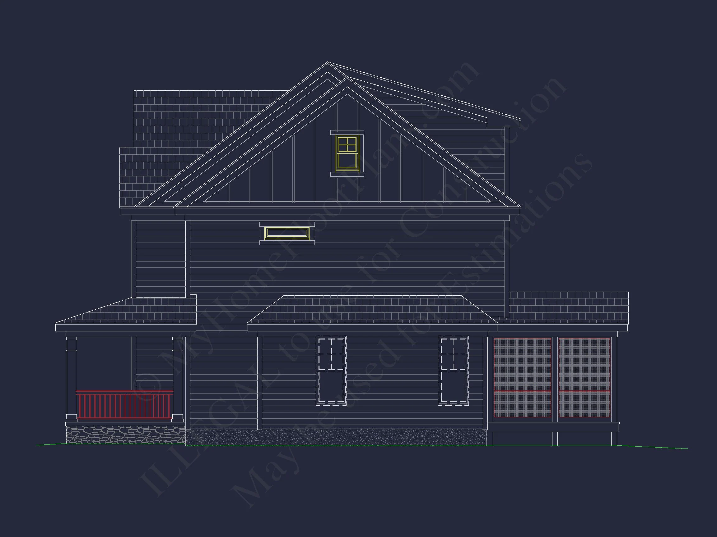 2.5-Floor Craftsman Plan