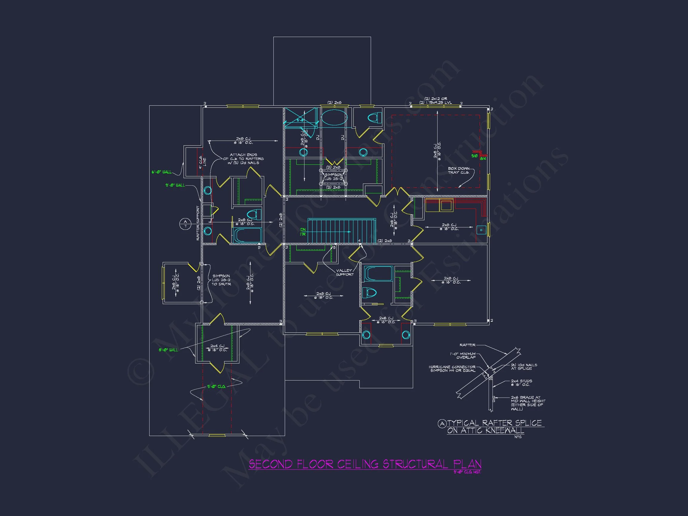 10-1680 HOUSE PLAN - Elegant House Plan with Detailed Blueprints and 2-Story Design 18 Elegant house Plan with Detailed Blueprints and 2-Story Design