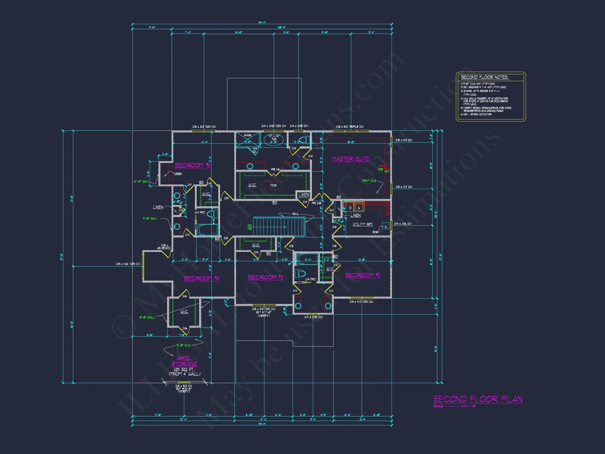 Elegant house Plan with Detailed Blueprints and 2-Story Design