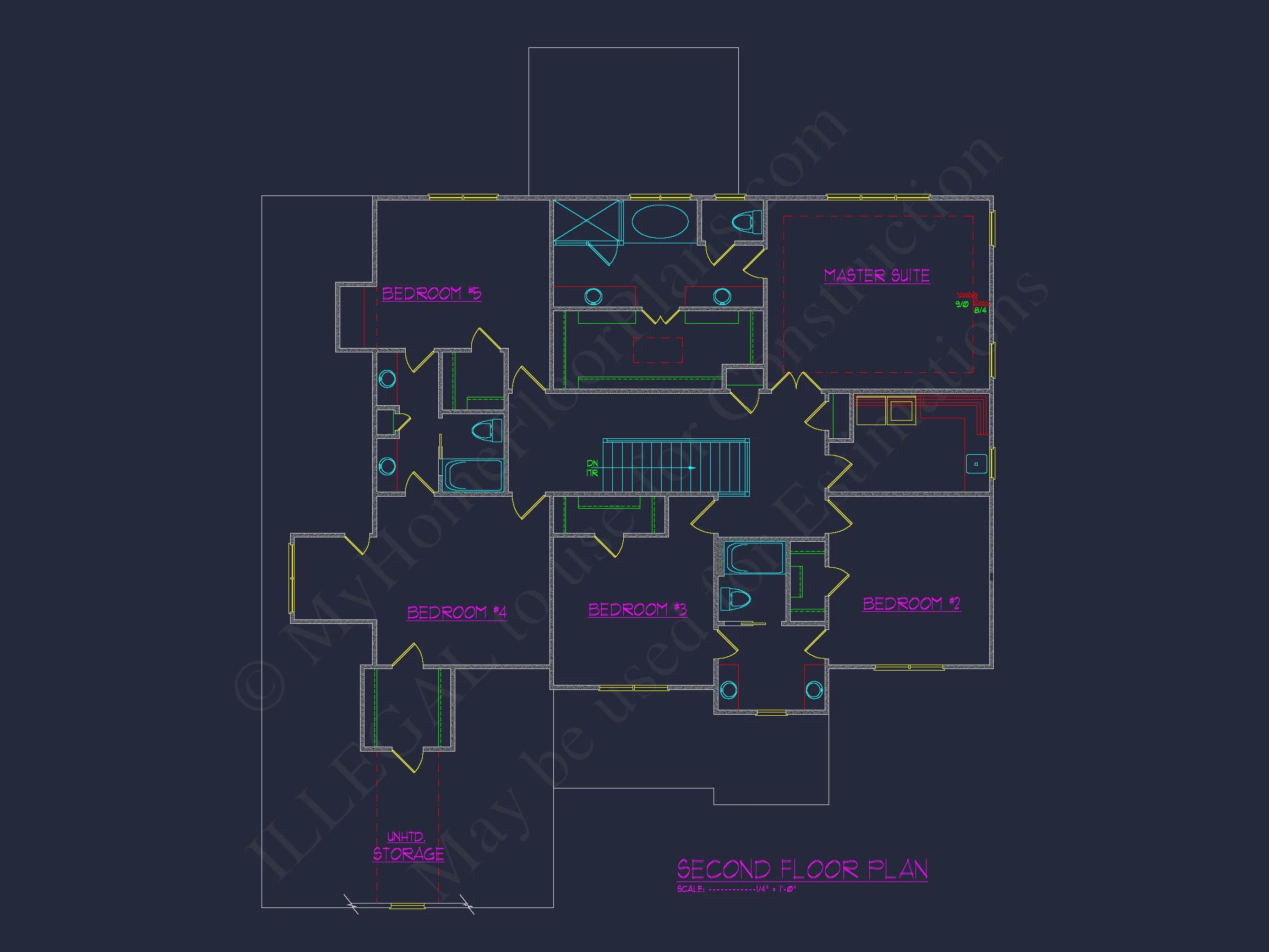 10-1680 HOUSE PLAN - Elegant House Plan with Detailed Blueprints and 2-Story Design 11 Elegant house Plan with Detailed Blueprints and 2-Story Design