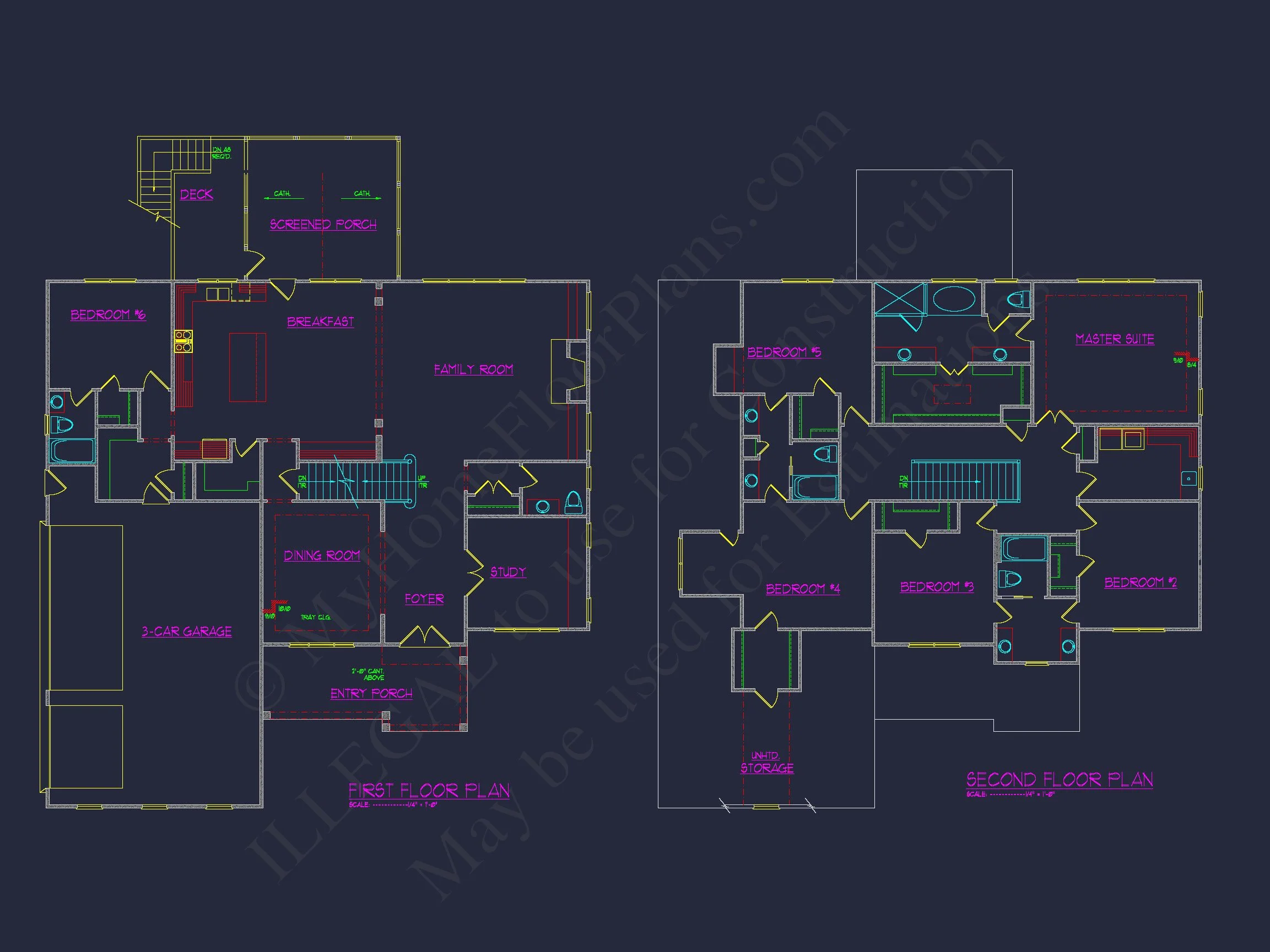 10-1680 HOUSE PLAN - Elegant House Plan with Detailed Blueprints and 2-Story Design 9 Elegant house Plan with Detailed Blueprints and 2-Story Design