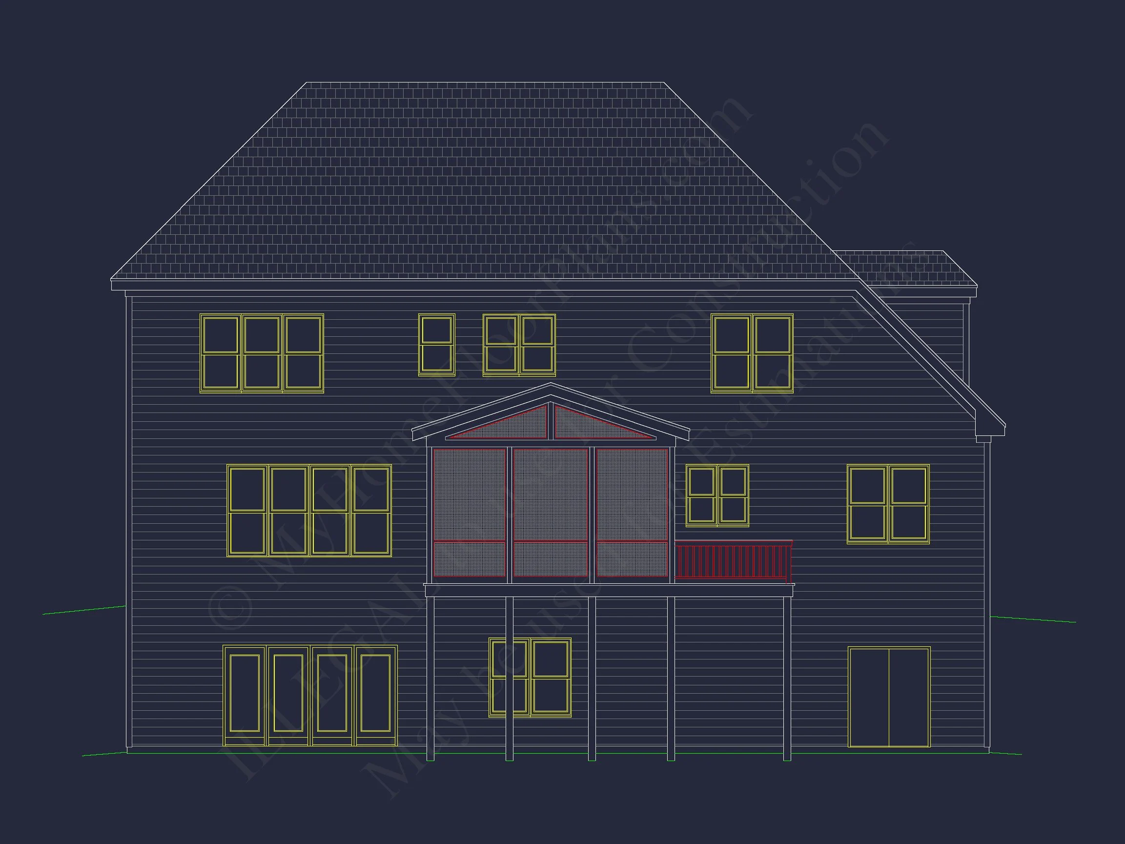 10-1680 HOUSE PLAN - Elegant House Plan with Detailed Blueprints and 2-Story Design 5 Elegant house Plan with Detailed Blueprints and 2-Story Design