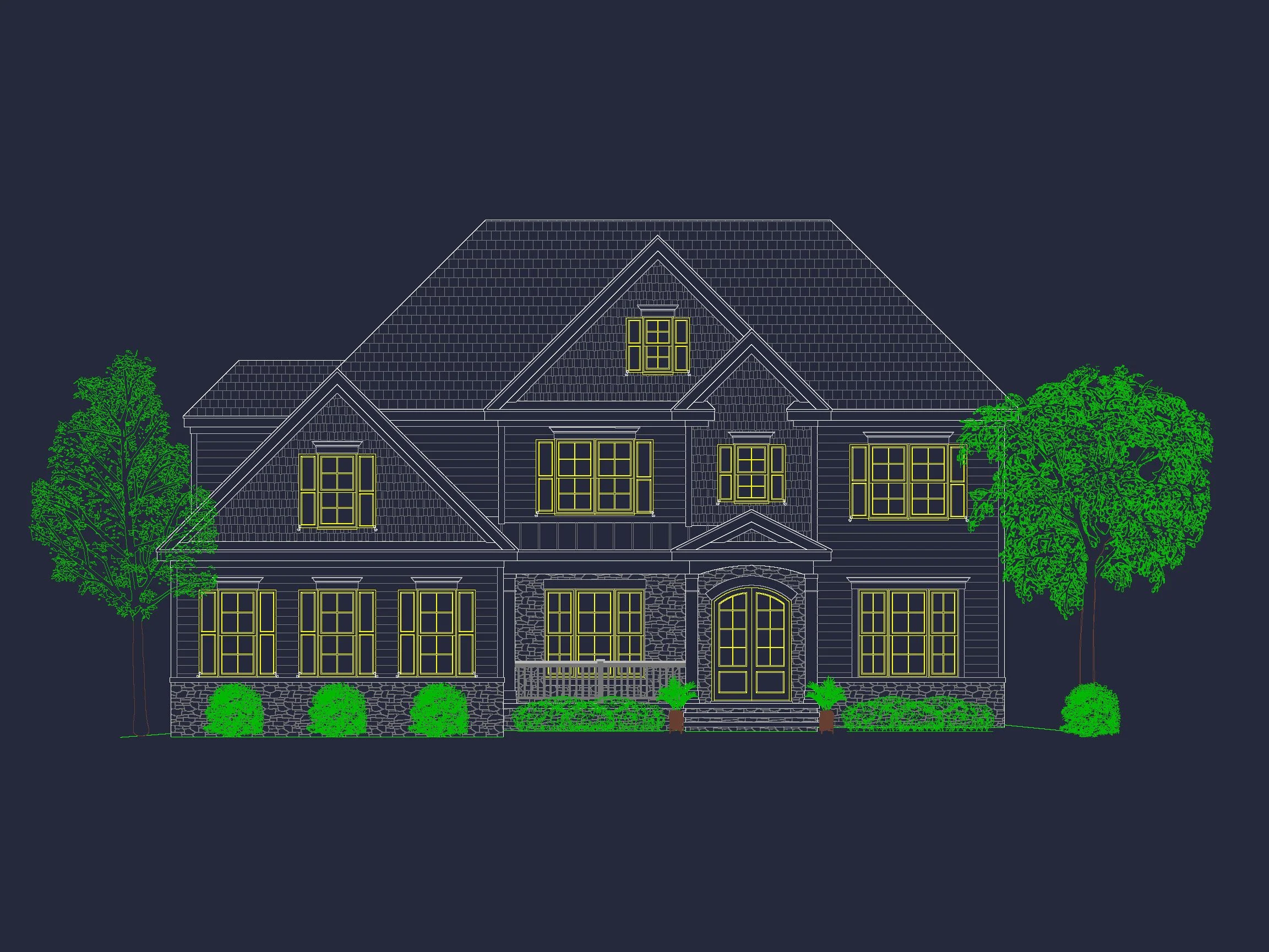 10-1680 HOUSE PLAN - Elegant House Plan with Detailed Blueprints and 2-Story Design 3 Elegant house Plan with Detailed Blueprints and 2-Story Design