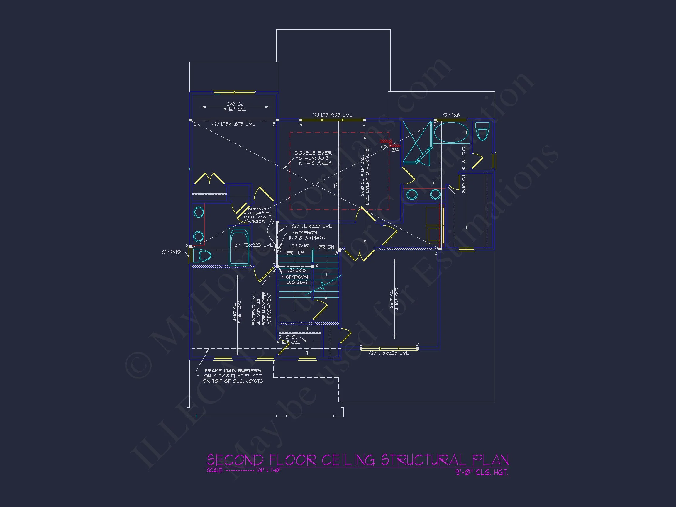 10-1620 HOUSE PLAN - Stunning House Floor Plan with 2.5 Floors & CAD Blueprints 13 Stunning house Floor Plan with 2.5 Floors & CAD Blueprints
