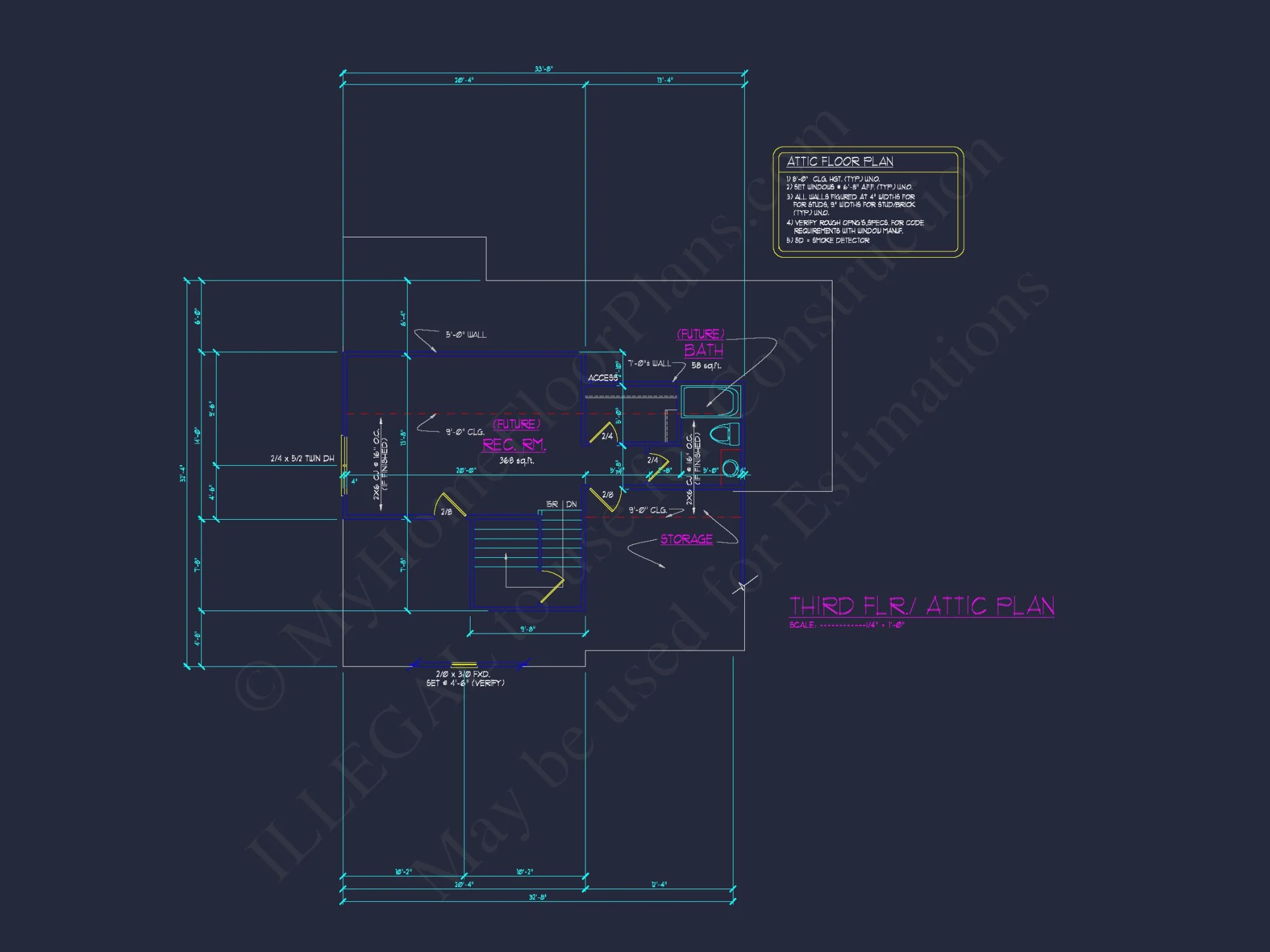 Stunning house Floor Plan with 2.5 Floors & CAD Blueprints