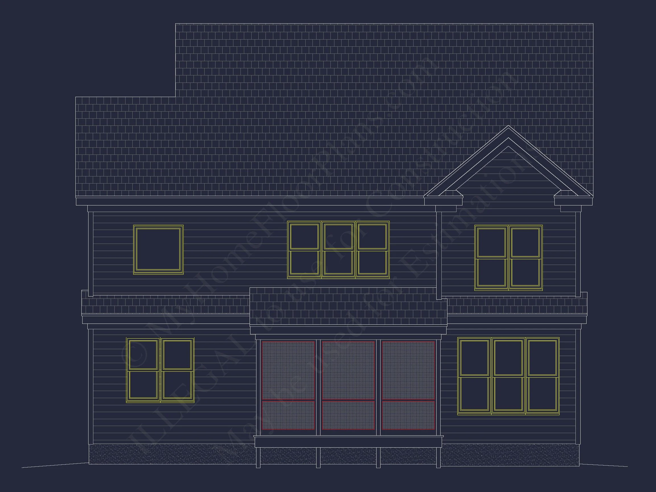 10-1620 HOUSE PLAN - Stunning House Floor Plan with 2.5 Floors & CAD Blueprints 3 Stunning house Floor Plan with 2.5 Floors & CAD Blueprints