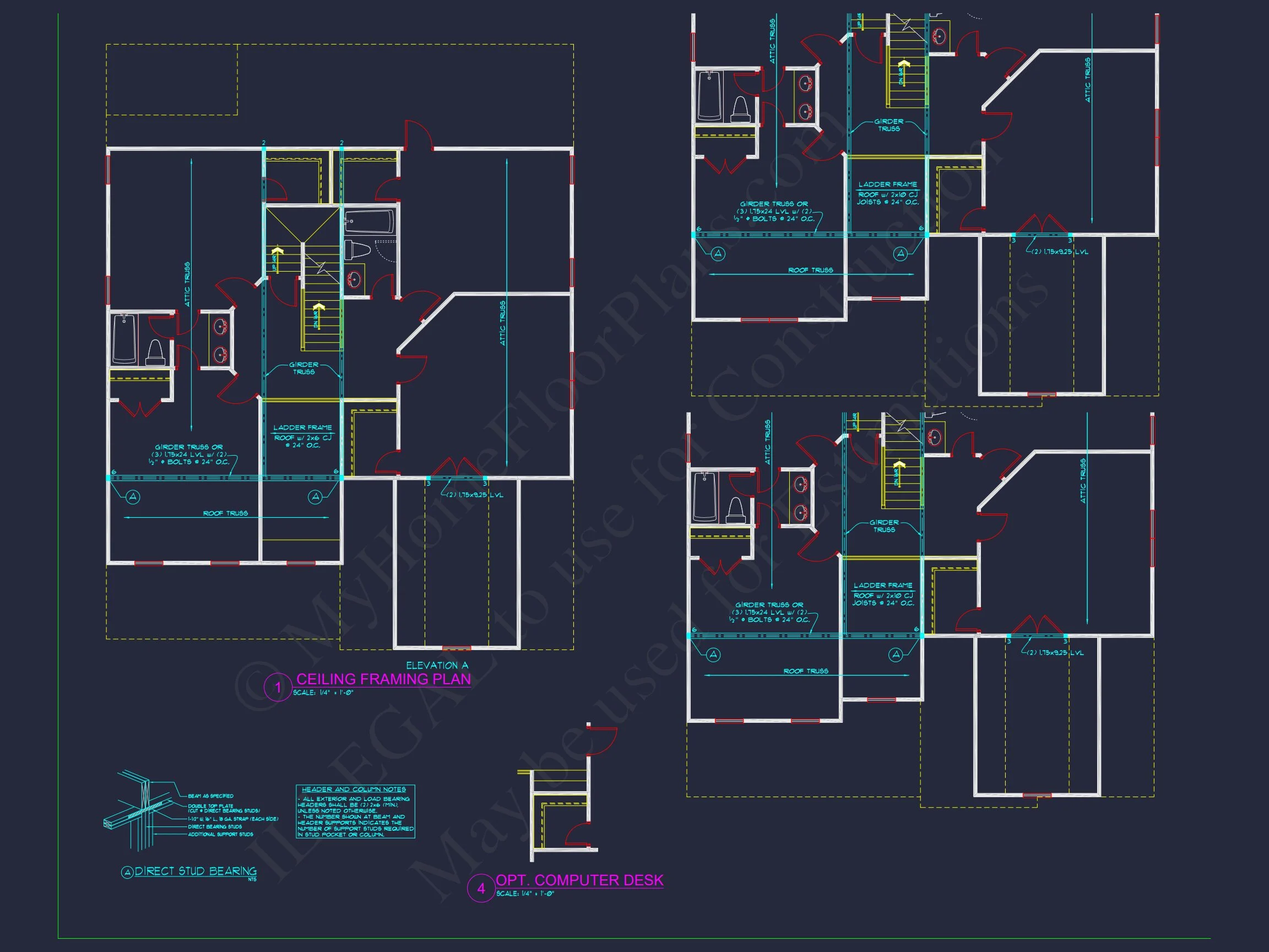 10-1561 HOUSE PLAN - Modern Craftsman House Blueprint with Spacious Layout Design 38 Modern Craftsman house Blueprint with Spacious Layout Design
