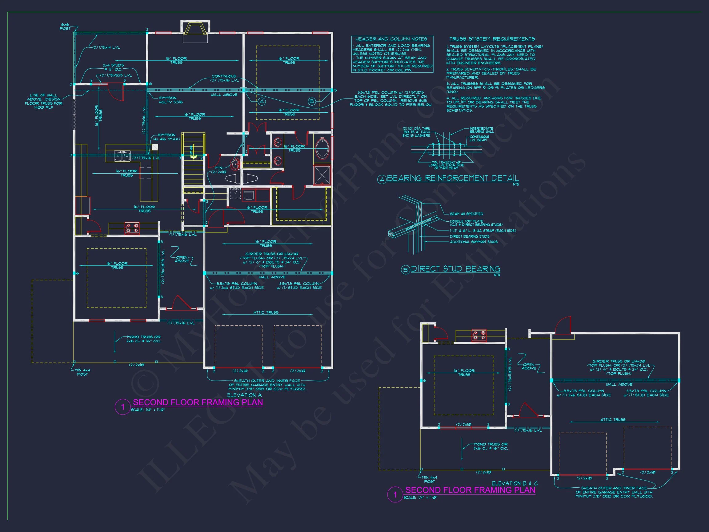 10-1561 HOUSE PLAN - Modern Craftsman House Blueprint with Spacious Layout Design 36 Modern Craftsman house Blueprint with Spacious Layout Design