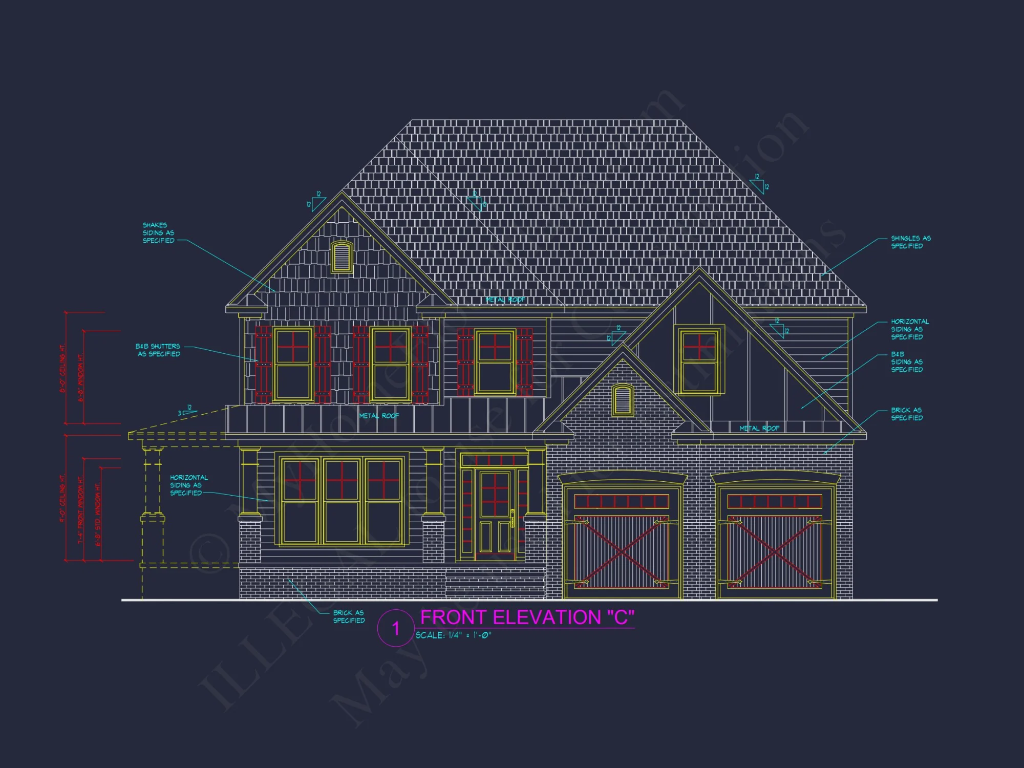 Modern Craftsman house Blueprint with Spacious Layout Design