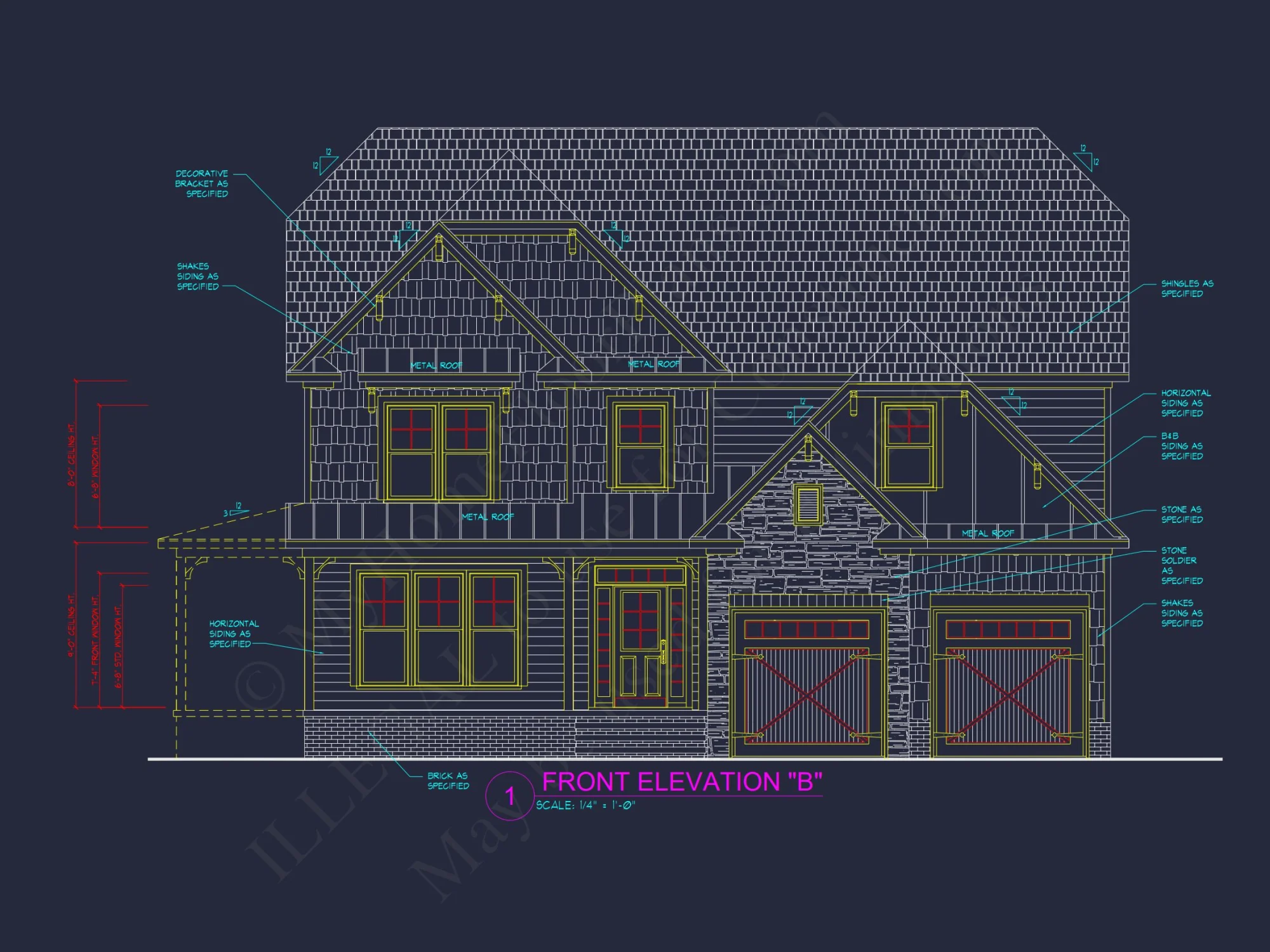 Modern Craftsman house Blueprint with Spacious Layout Design