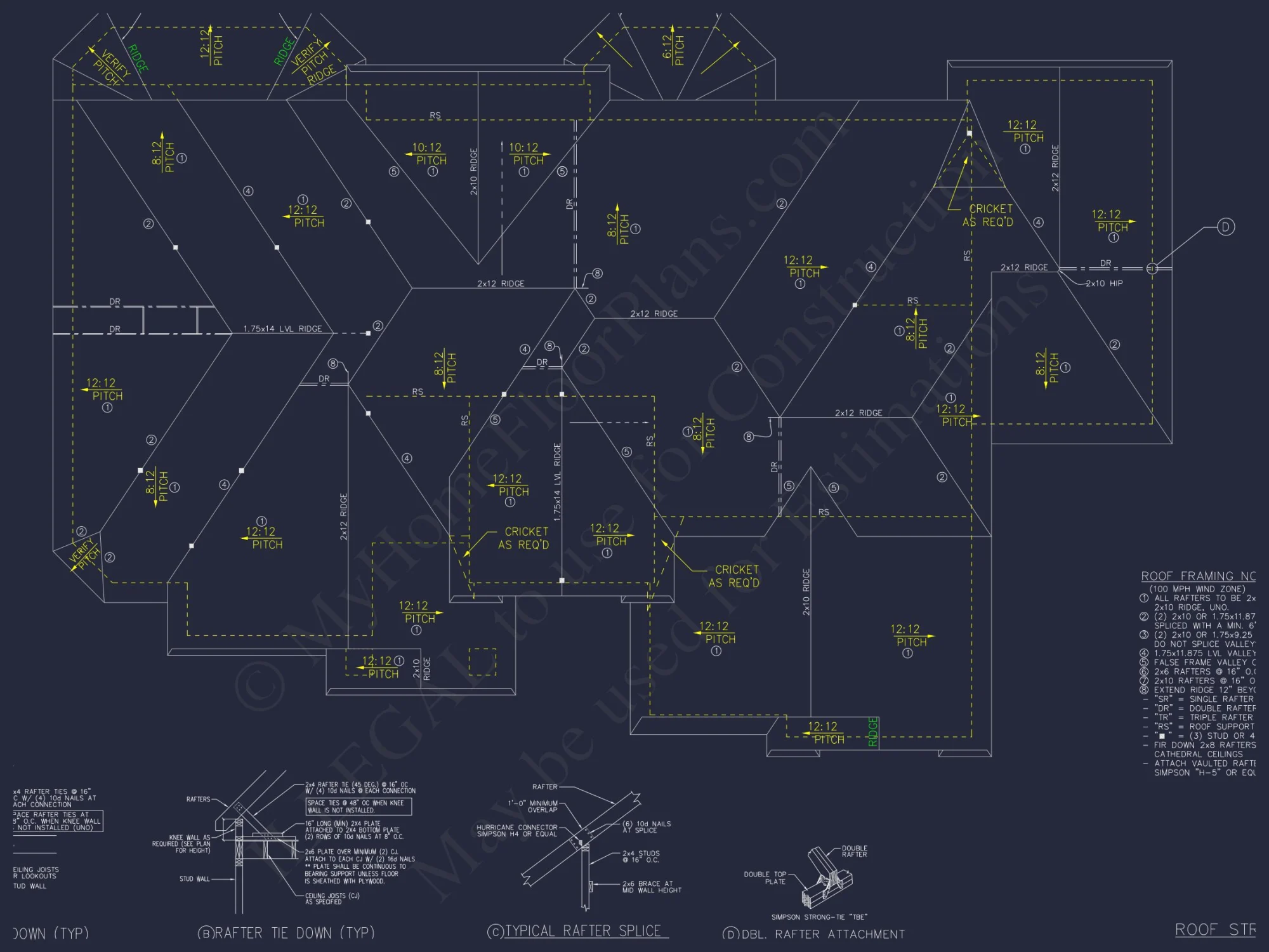 Elegant house Plan with 2-Story Design and Detailed CAD Blueprint