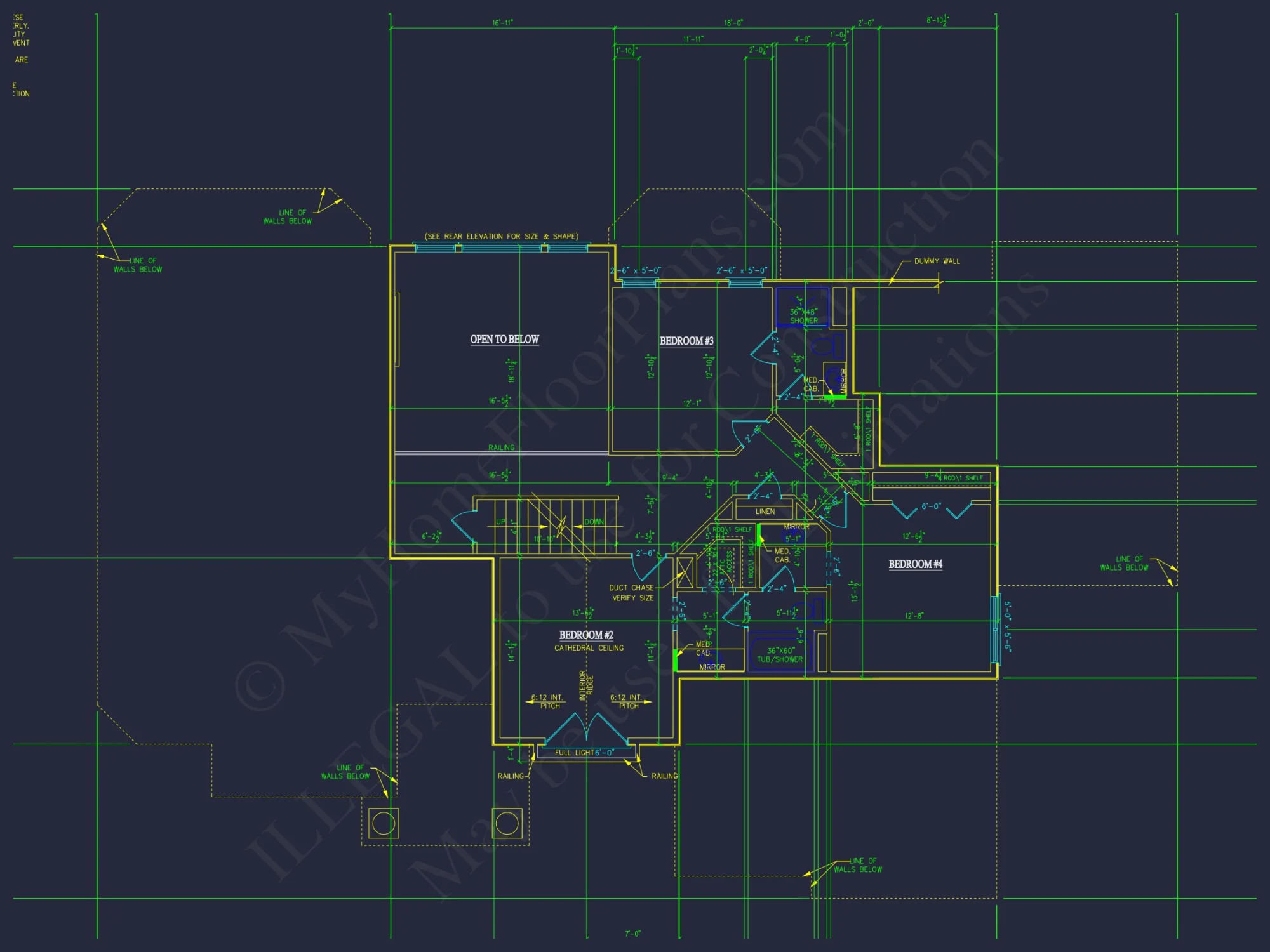 Elegant house Plan with 2-Story Design and Detailed CAD Blueprint