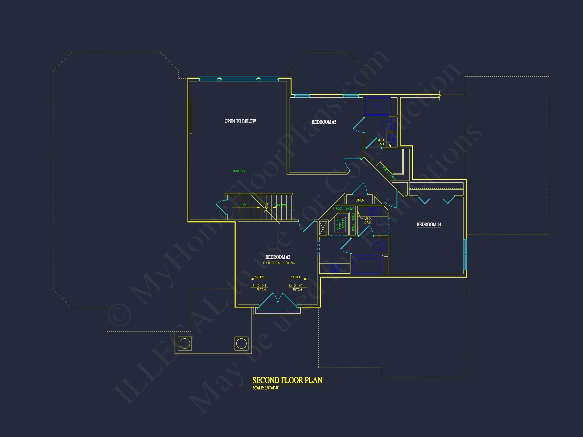 10-1525 HOUSE PLAN - Elegant House Plan with 2-Story Design and Detailed CAD Blueprint 10 Elegant house Plan with 2-Story Design and Detailed CAD Blueprint