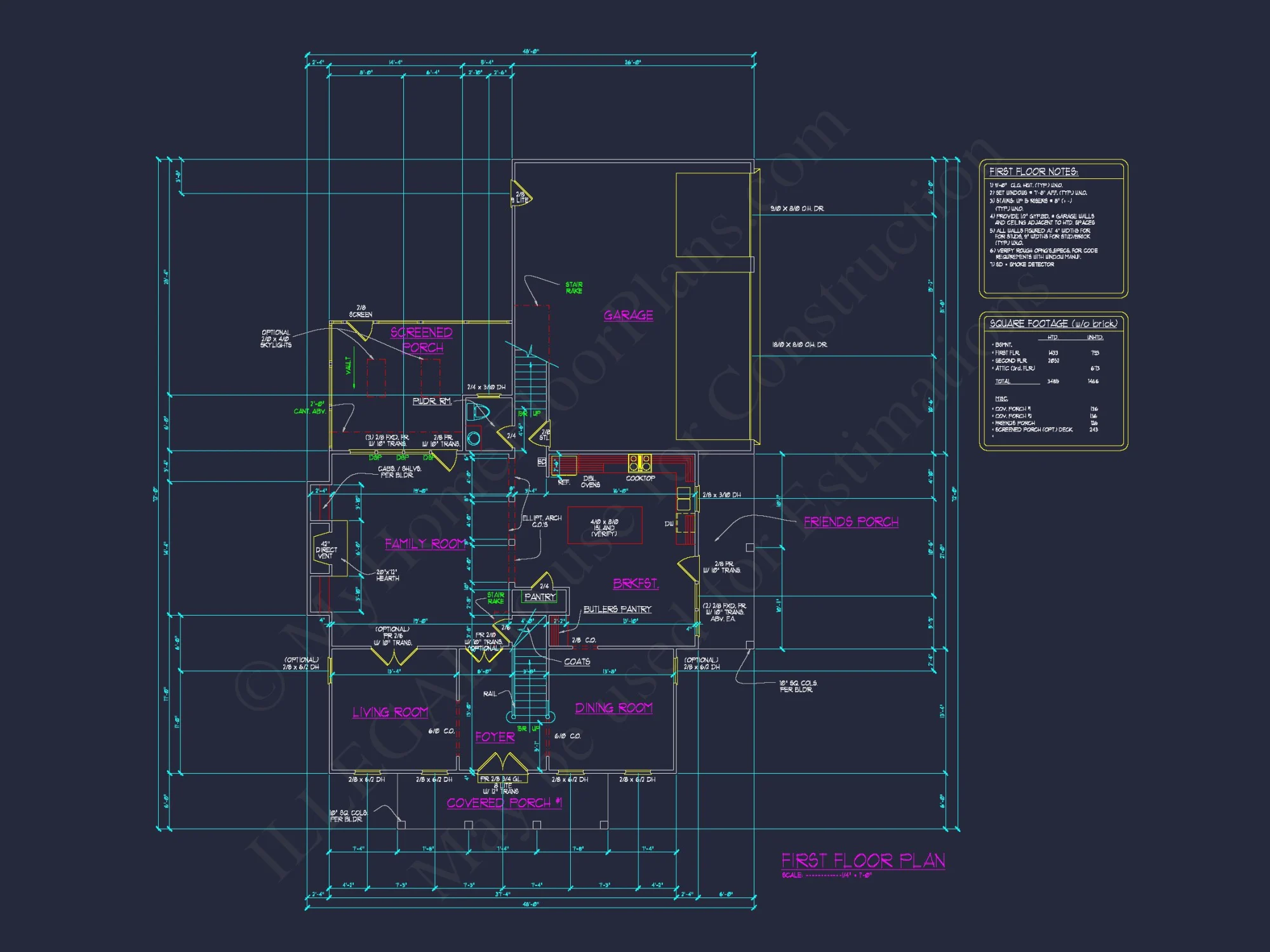 Elegant house Floor Plan with Spacious Blueprint Design