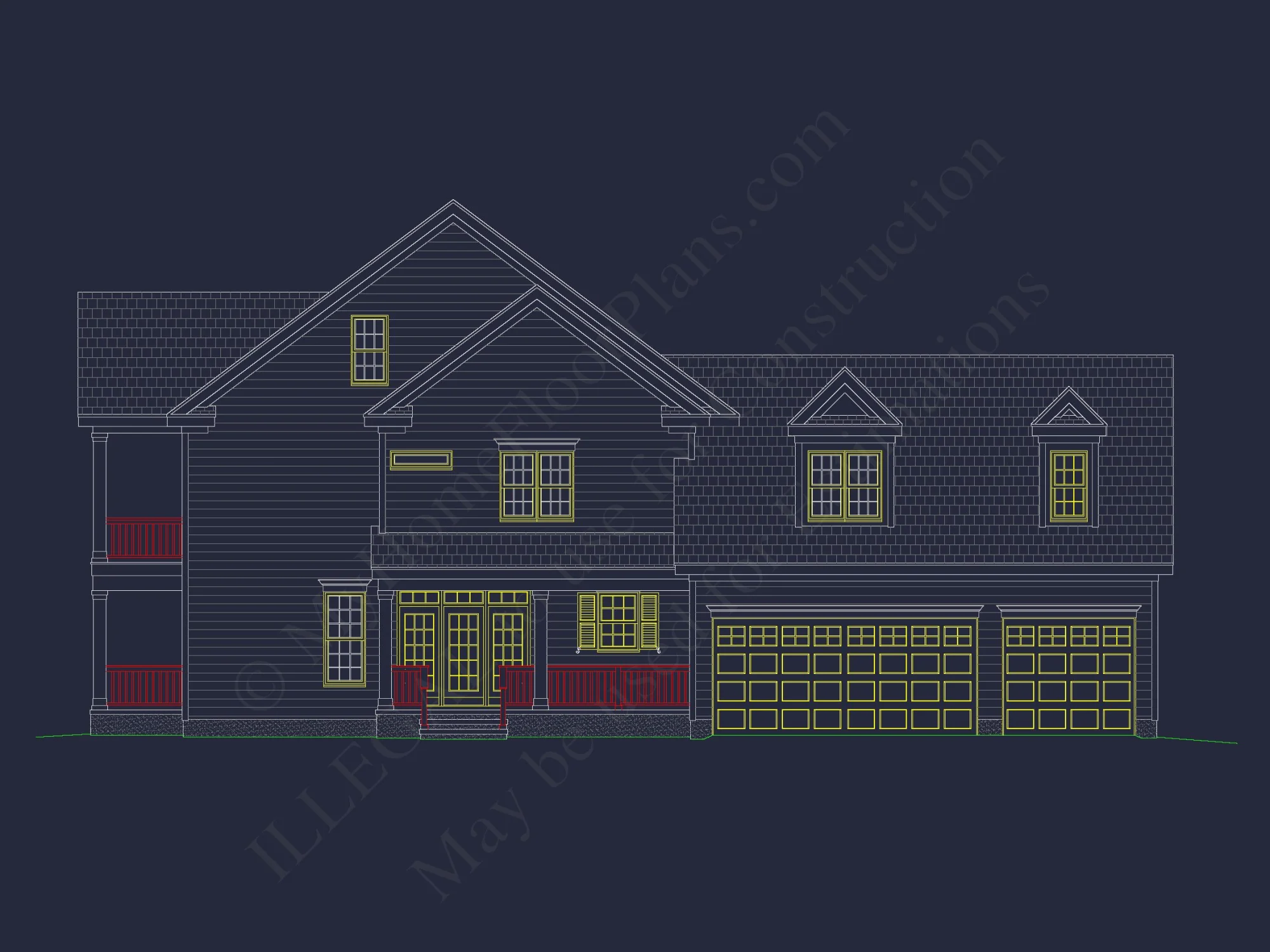 Elegant house Floor Plan with Spacious Blueprint Design