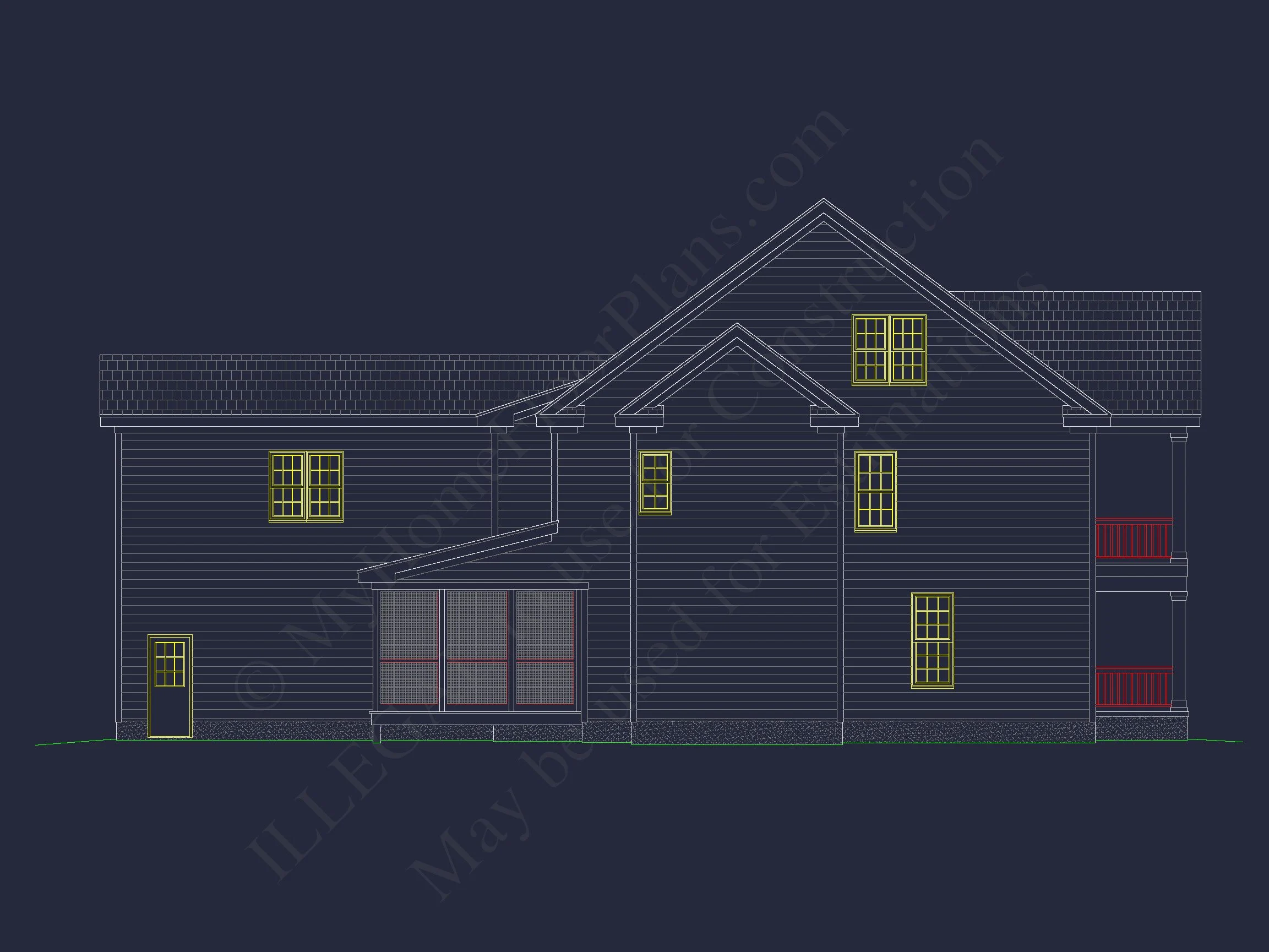 Elegant house Floor Plan with Spacious Blueprint Design