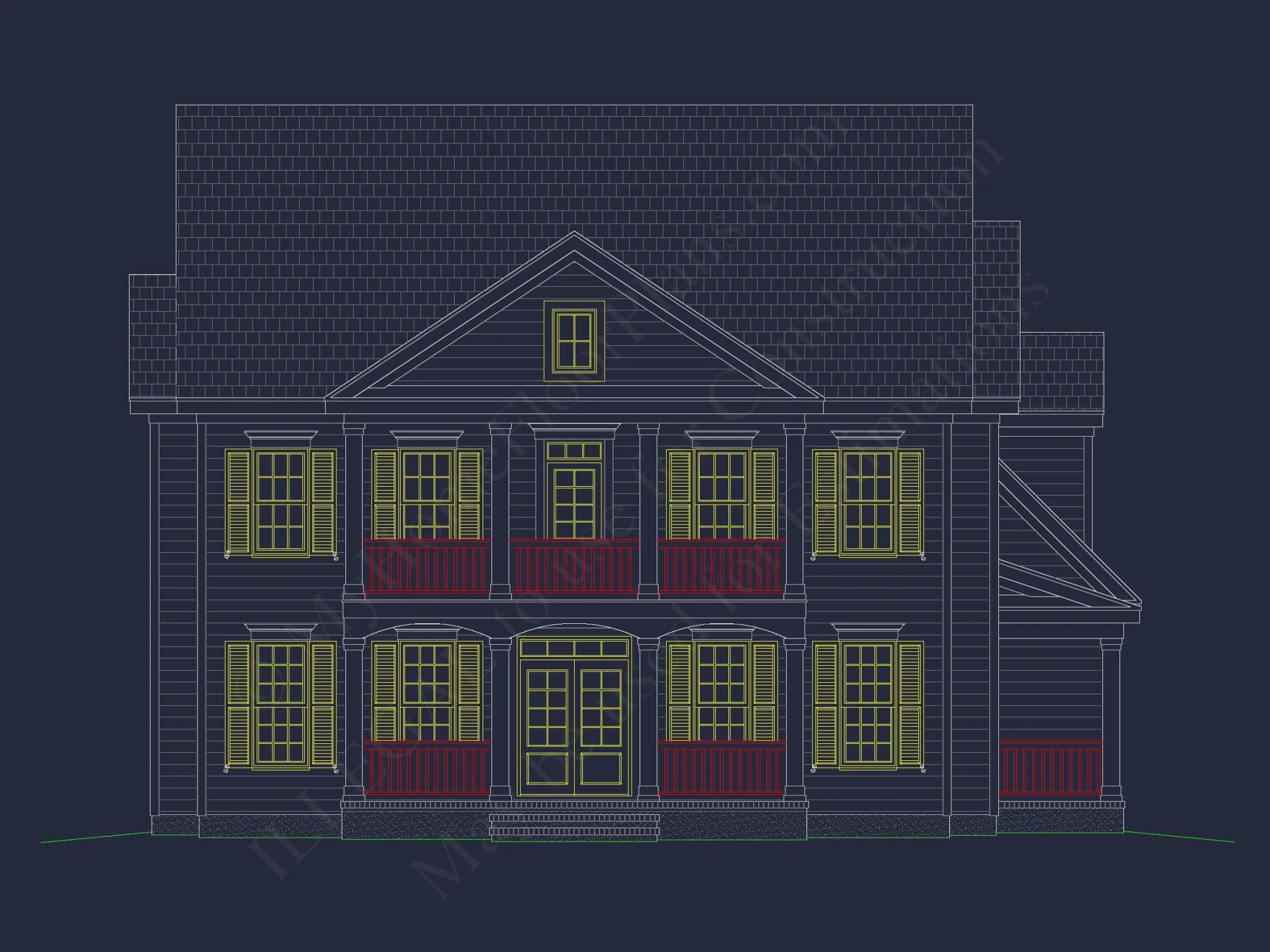 Elegant house Floor Plan with Spacious Blueprint Design