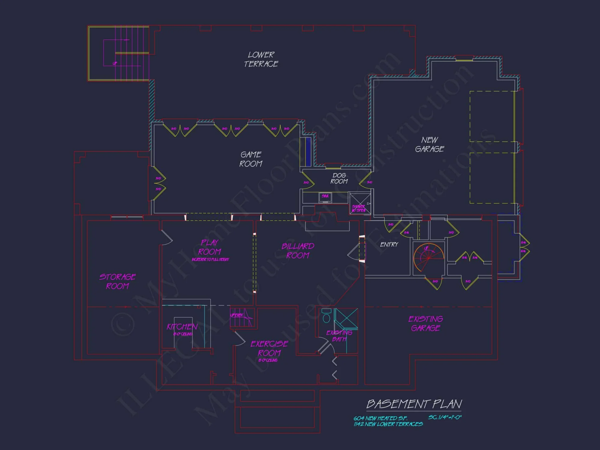 Traditional 2-Story house Plan with 5 Beds, 4 Baths & 3-Car Garage