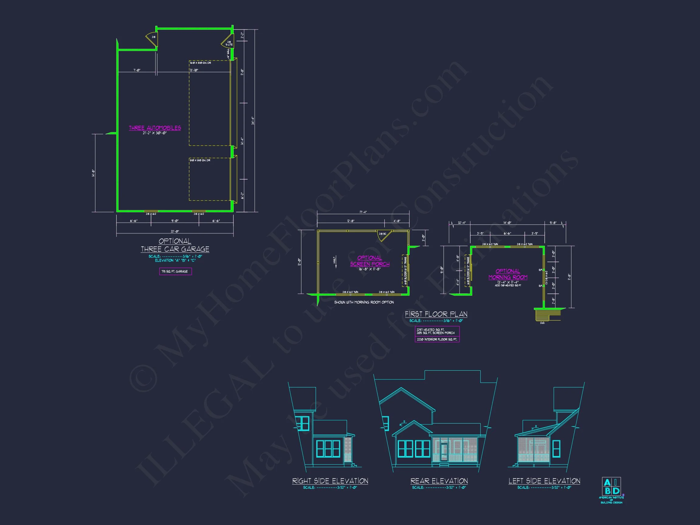 Modern Craftsman house Plan with Versatile Floor Designs