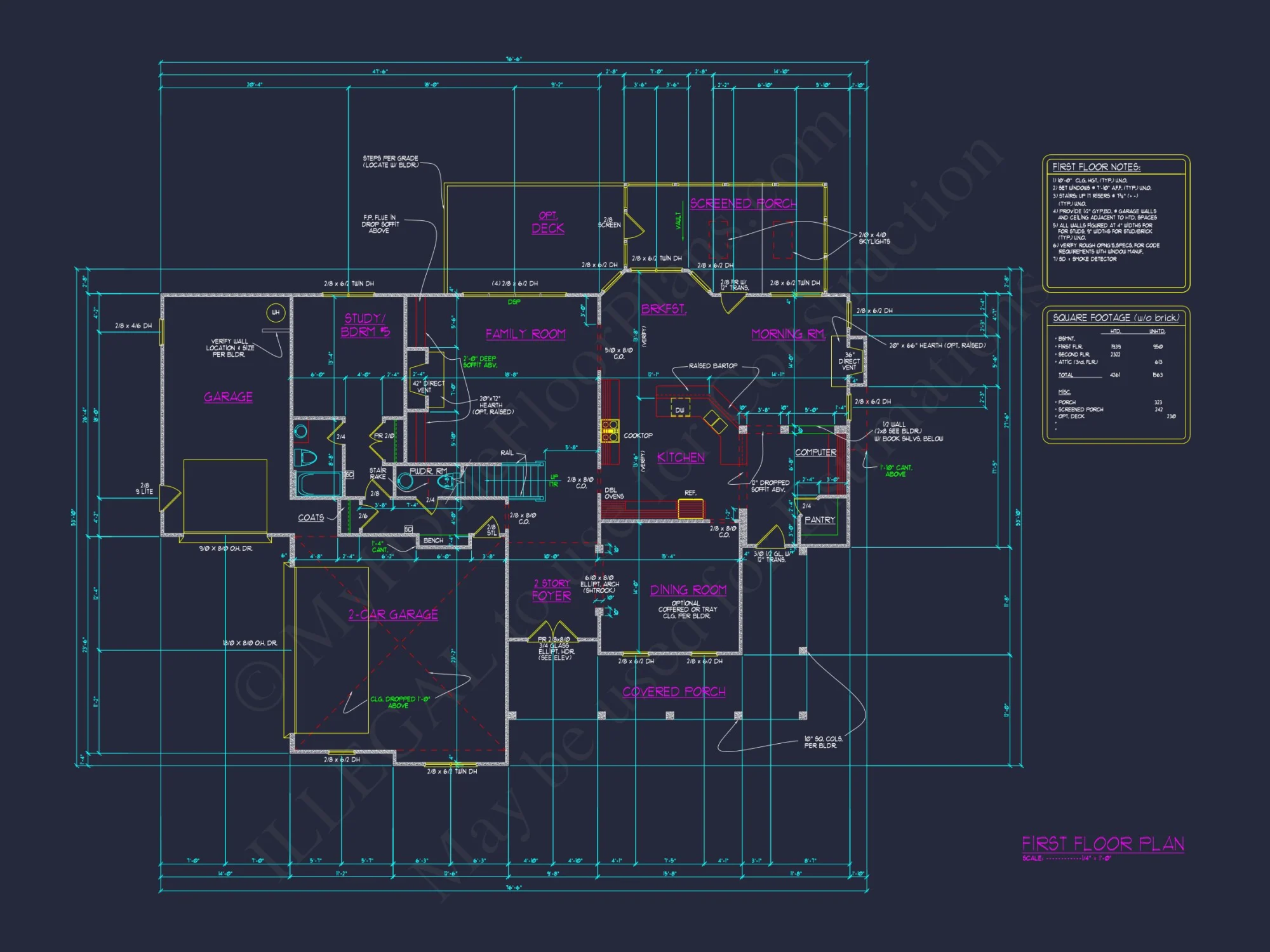 Luxury house Plan with CAD Designs, Large Floor Blueprint
