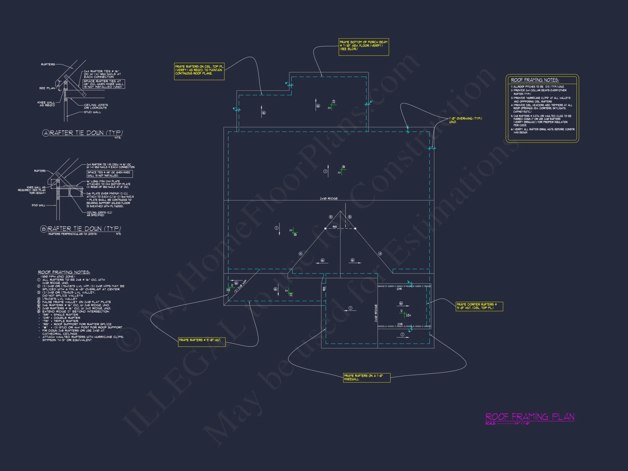 Elegant 4-Bedroom house Plan with Floor Plan, Blueprint, and CAD Designs