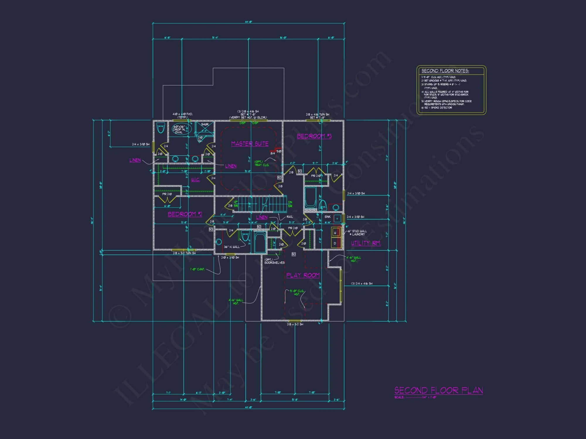 Elegant 4-Bedroom house Plan with Floor Plan, Blueprint, and CAD Designs