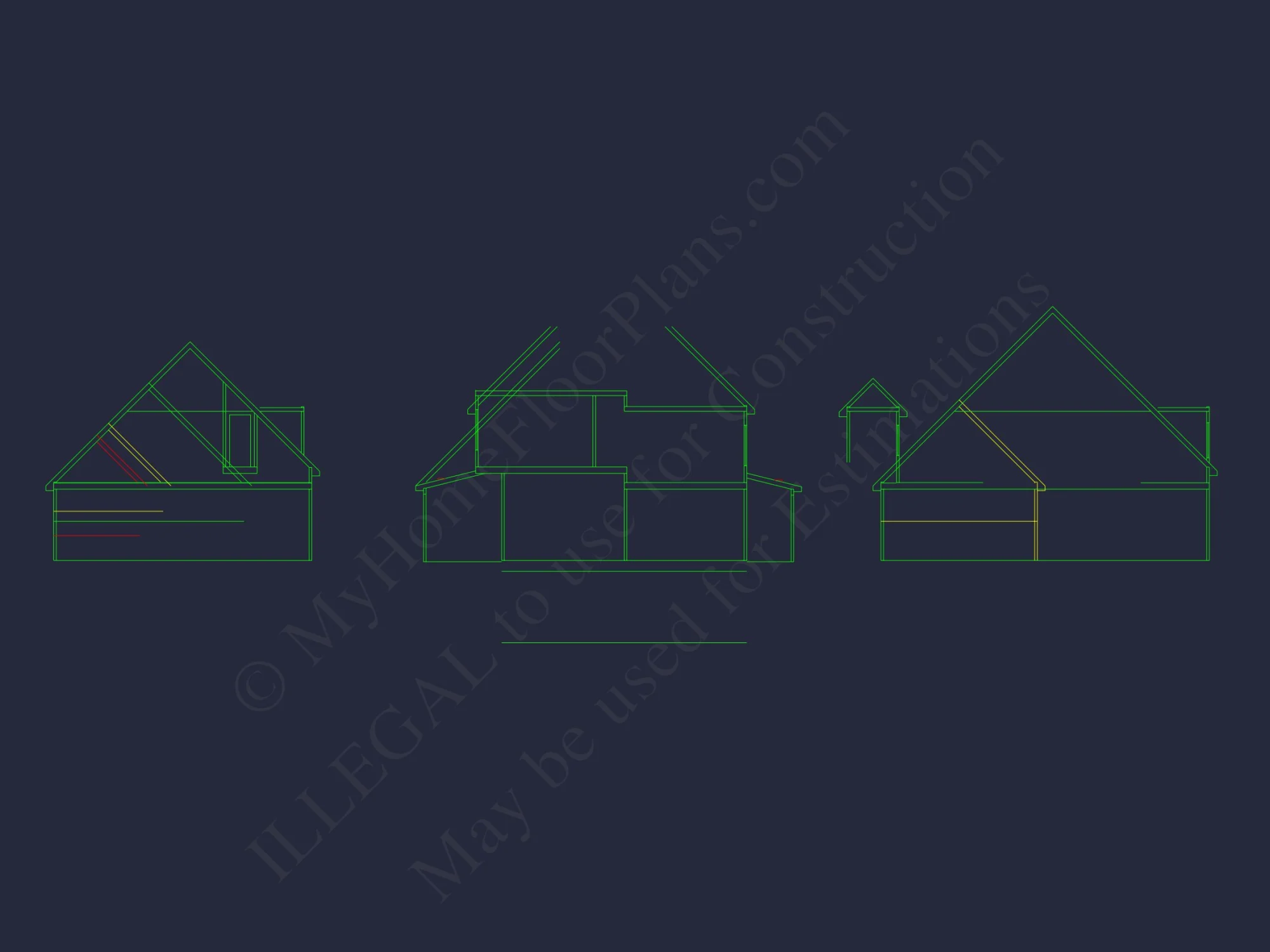 Stunning house Blueprint with Floor Plan & CAD Designs