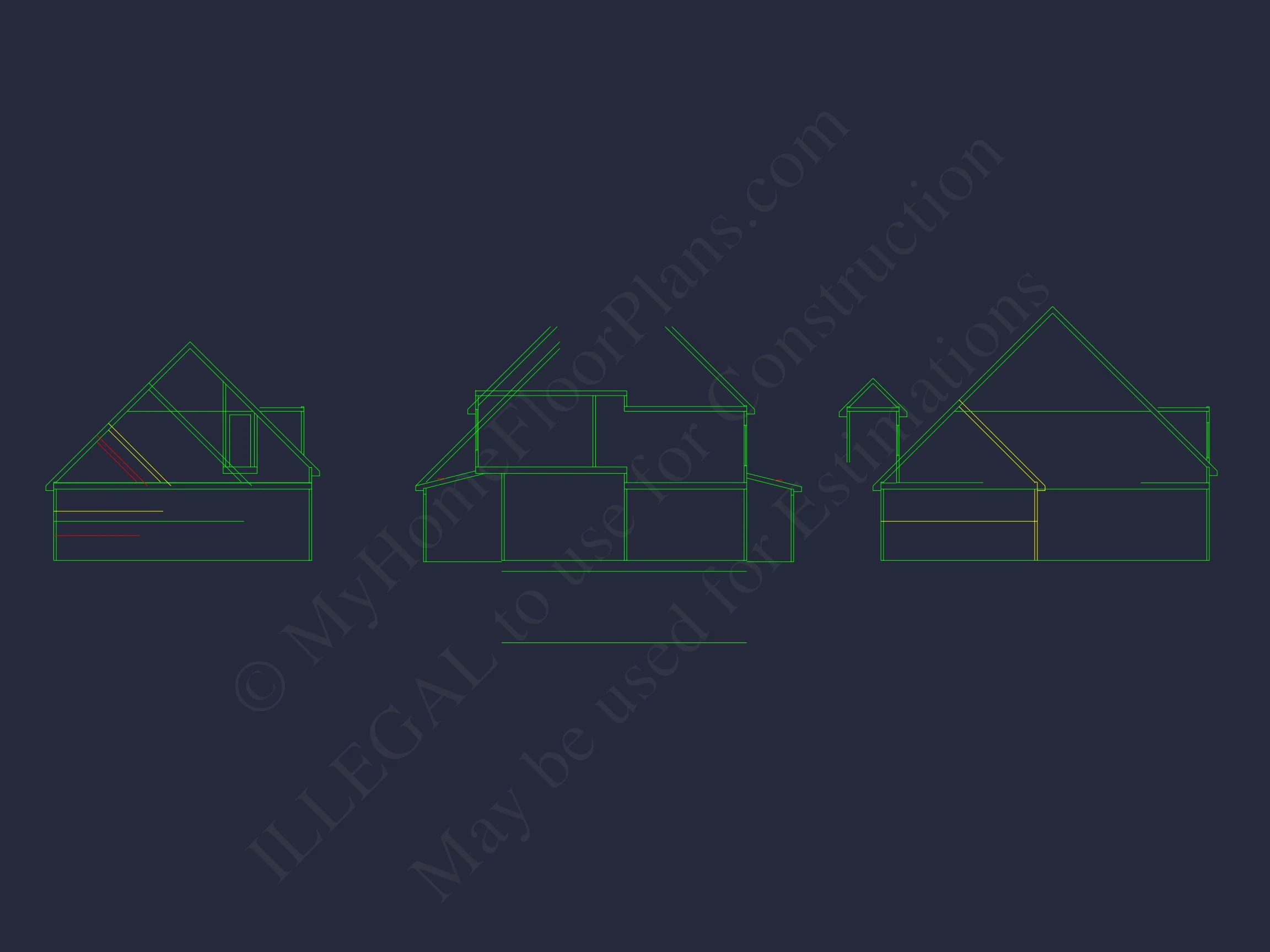 Stunning house Blueprint with Floor Plan & CAD Designs