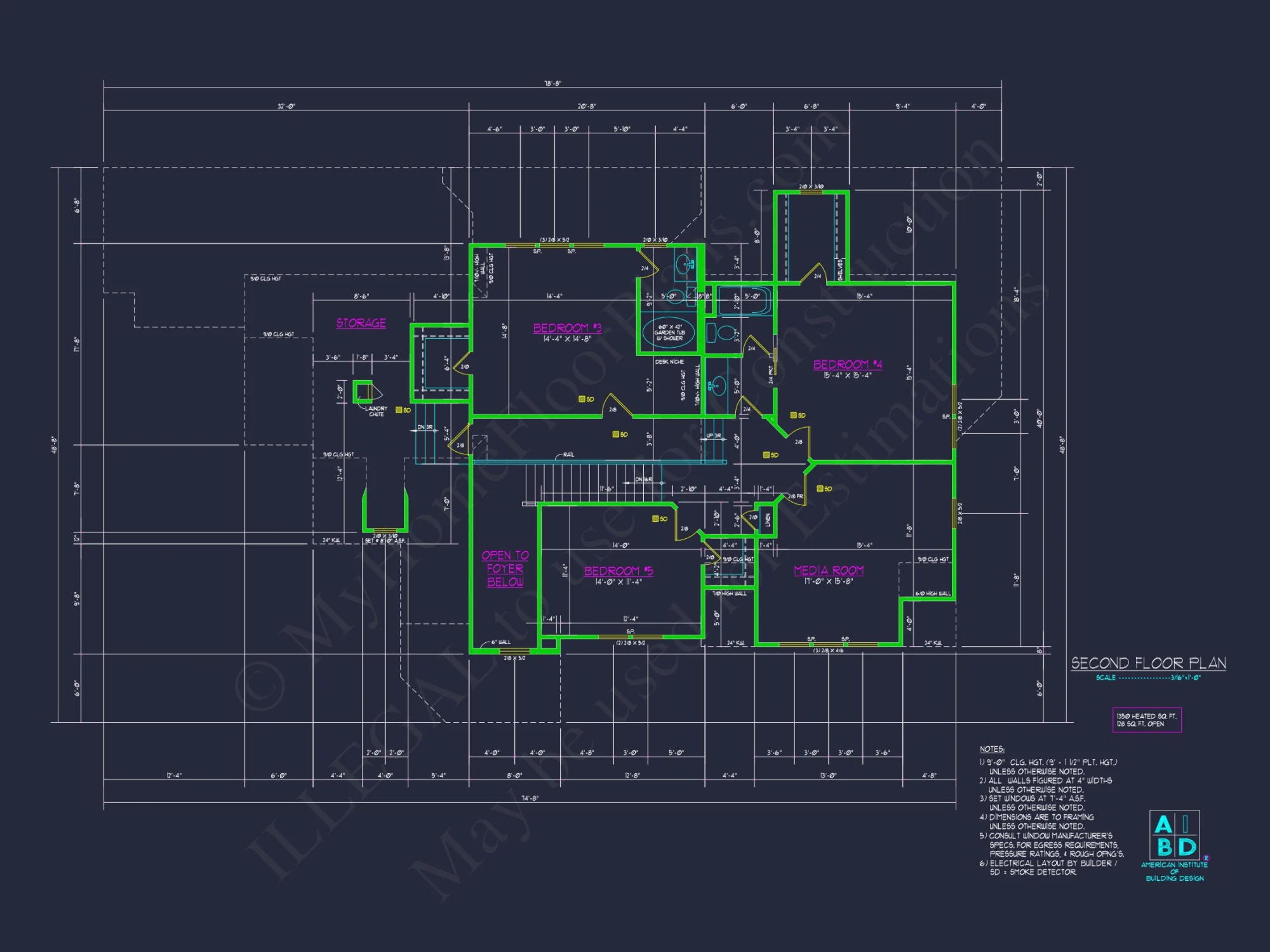 Stunning house Blueprint with Floor Plan & CAD Designs
