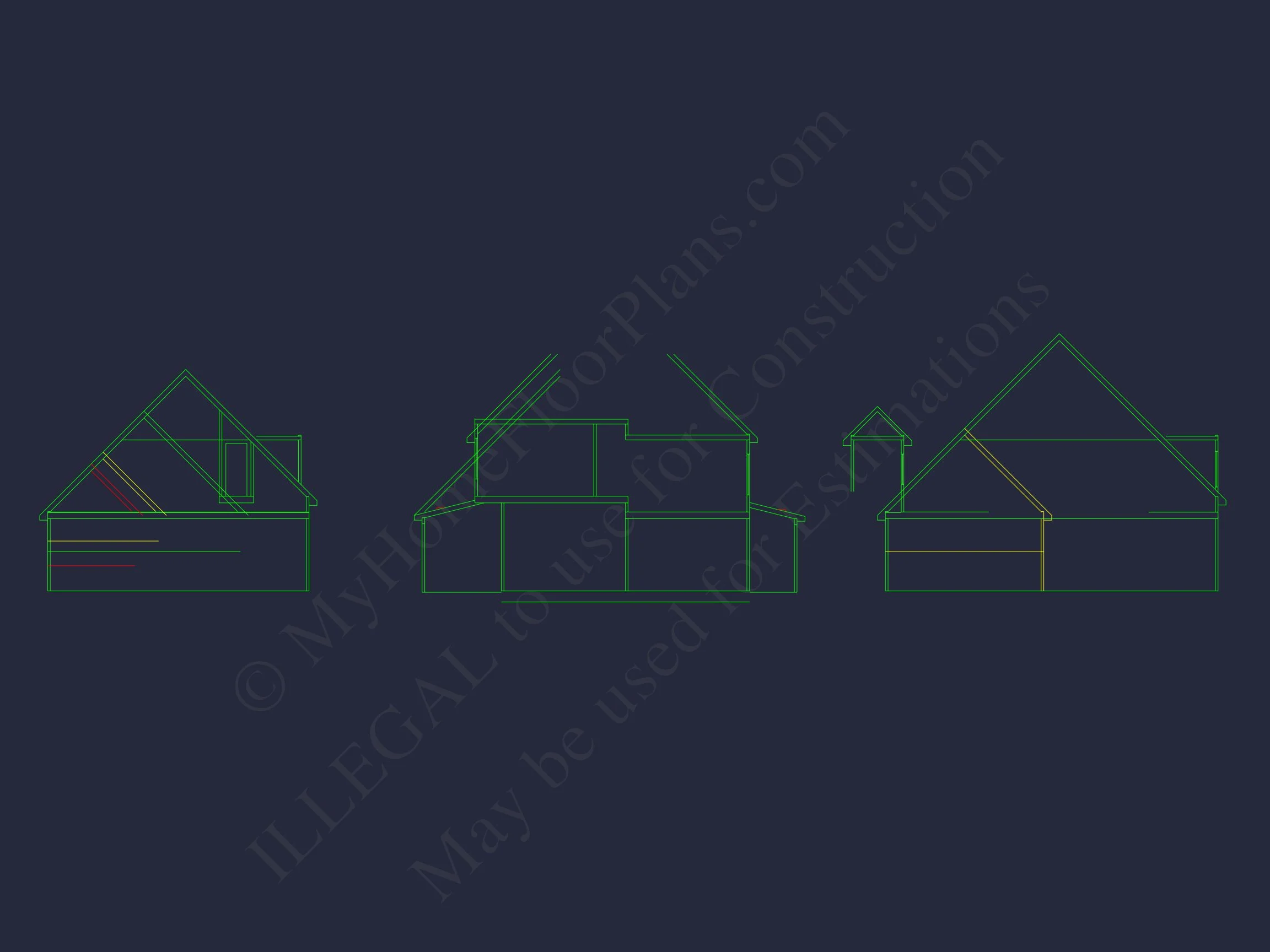 Stunning house Blueprint with Floor Plan & CAD Designs