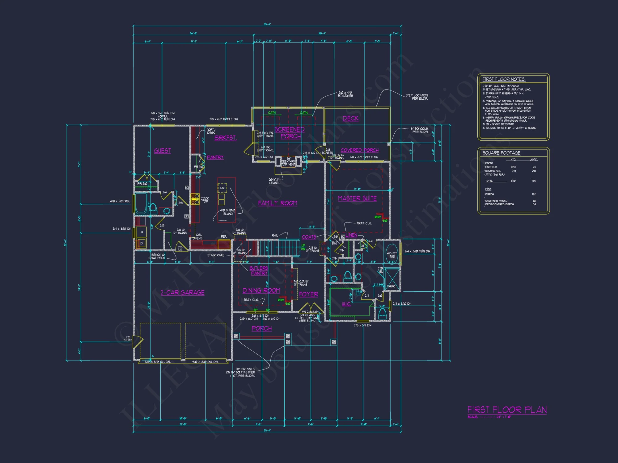 Elegant house Plan with Architectural CAD Designs & Blueprints