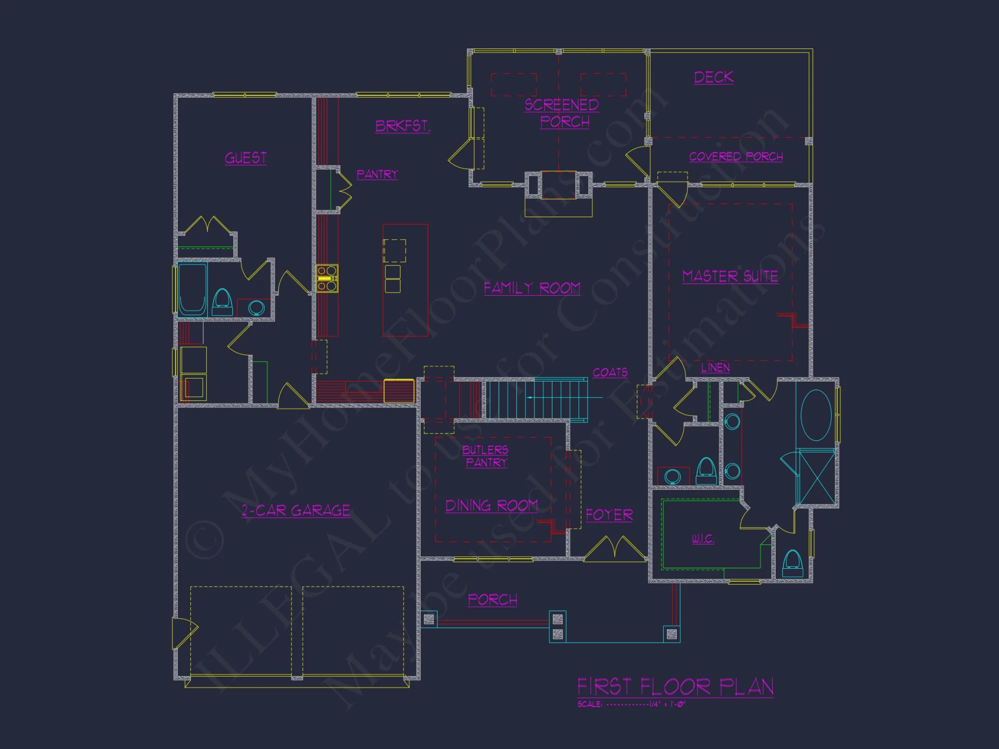 Elegant house Plan with Architectural CAD Designs & Blueprints
