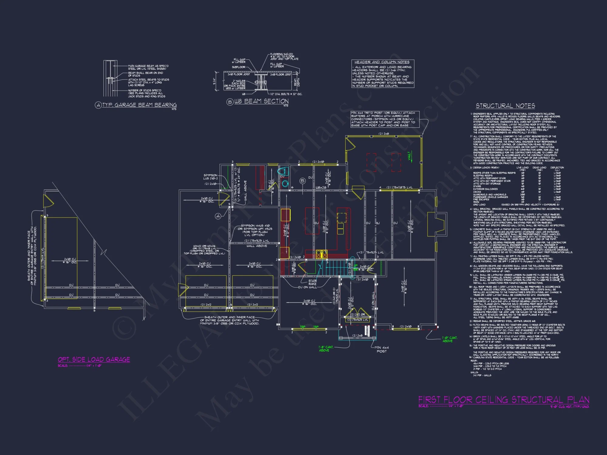 2-Story Floor Plan Blueprint CAD